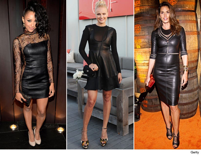 Celebs Wearing Leather Dresses: Photos – Hollywood Life