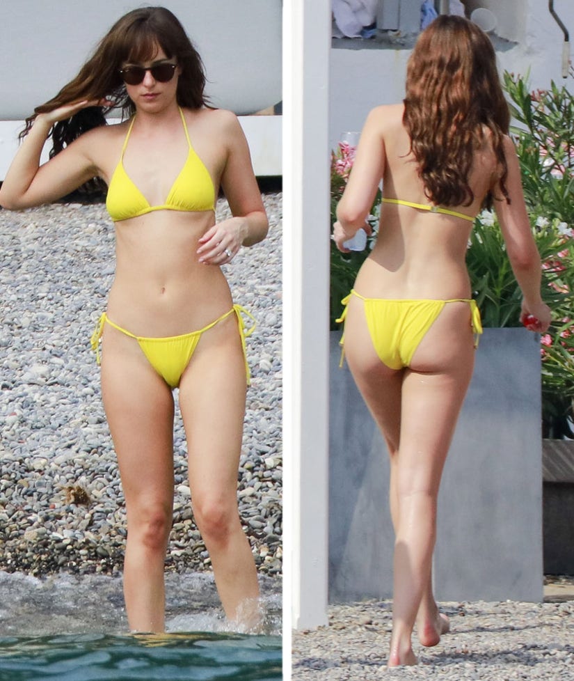 Jamie Dornan And Dakota Johnson Flaunt Hot Beach Bods Filming Fifty Shades Freed 