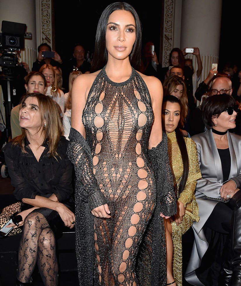 Kim Kardashian's Most Recent Fashion Challenge: Underwear or No Underwear?  