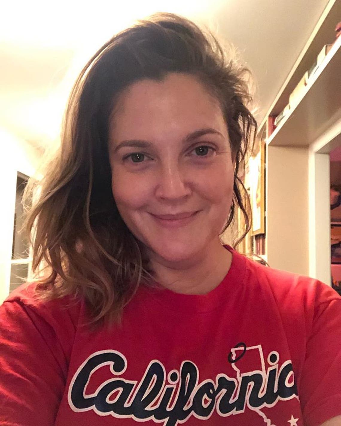 Drew Barrymore Celebrates 47th Birthday with Fresh-Face Selfie