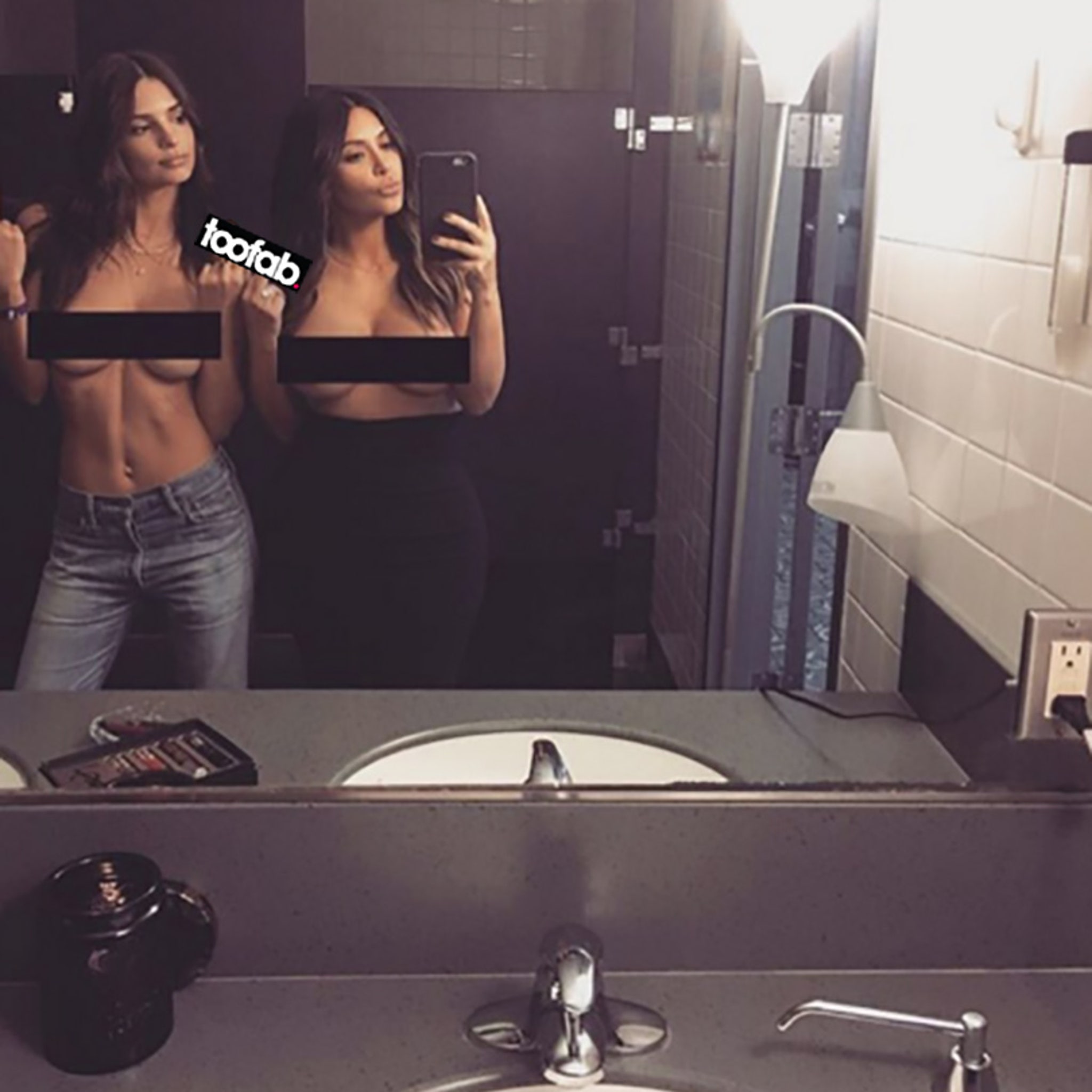 Kim Kardashian Has Nothing to Wear Again, Goes Topless with Emily  Ratajkowski