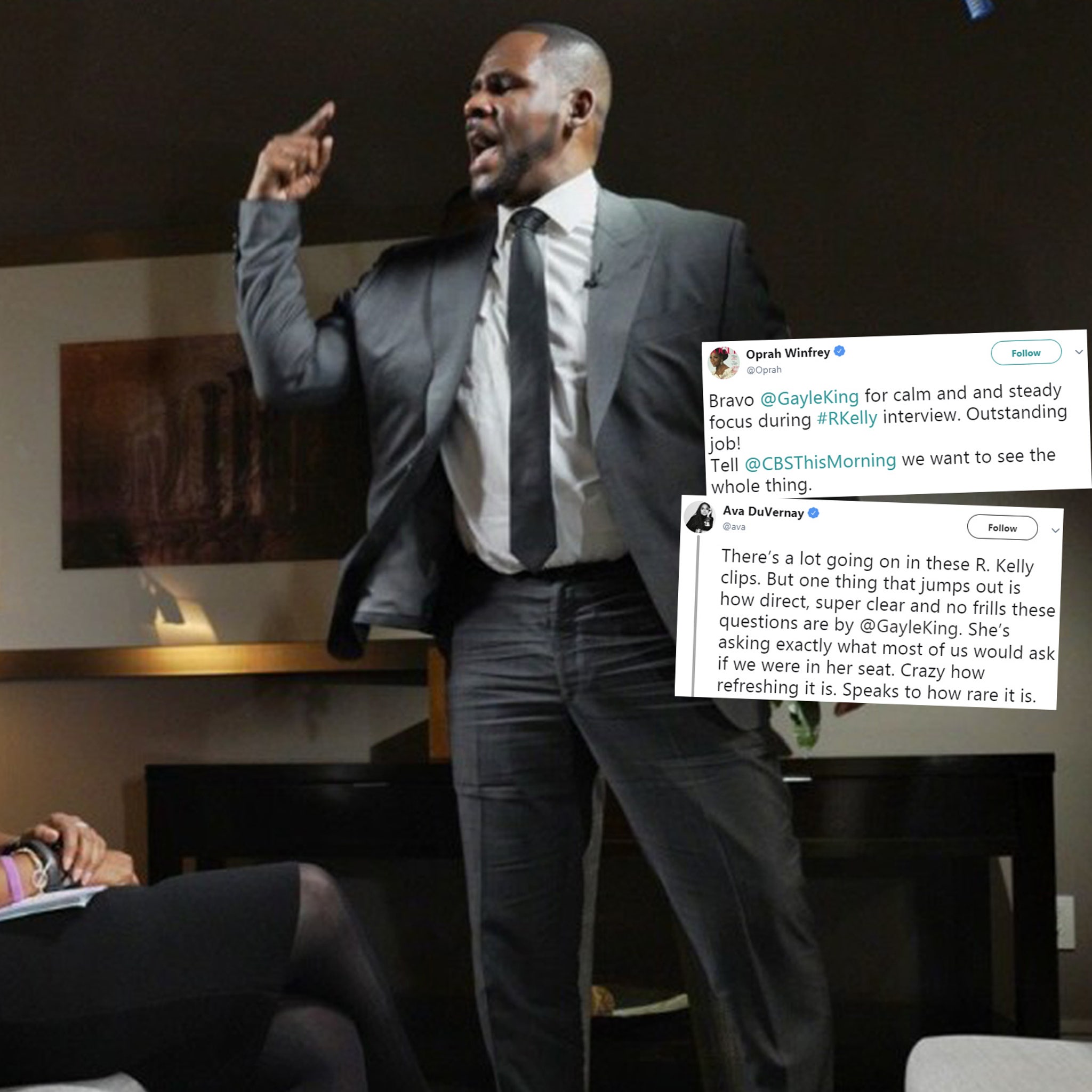 Oprah Celebrities React R. Kelly's Interview - Gayle King CBS