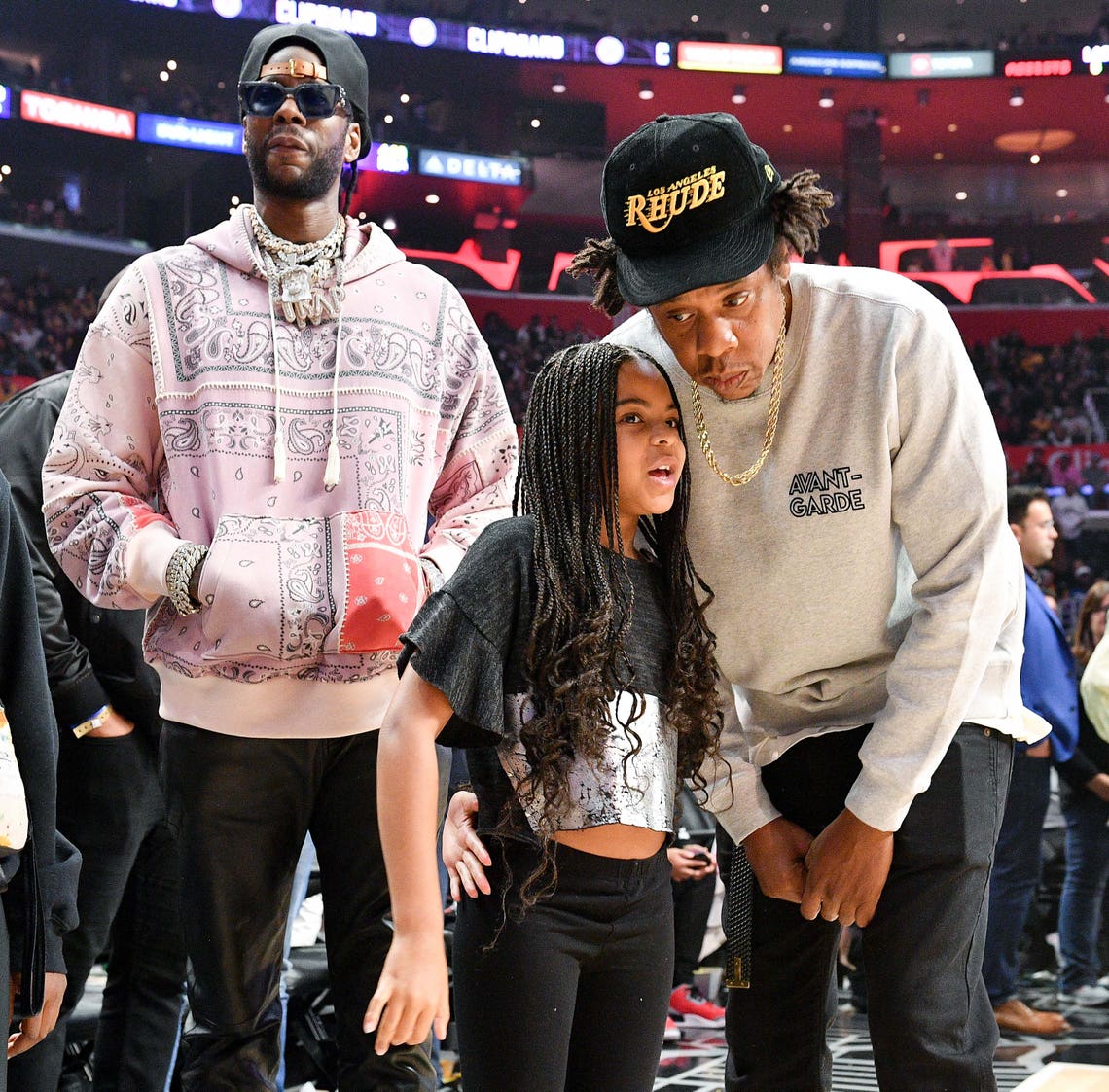 Blue Ivy Joins Dad Jay-Z Courtside for Adorable Father-Daughter Date