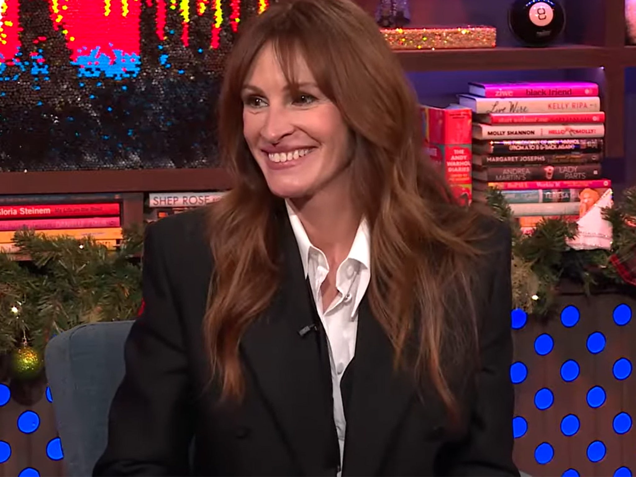 Julia Roberts Reveals Hardest Drug She's Done Playing Plead the Fifth,  Recreates Iconic RHOBH Scene with Andy Cohen