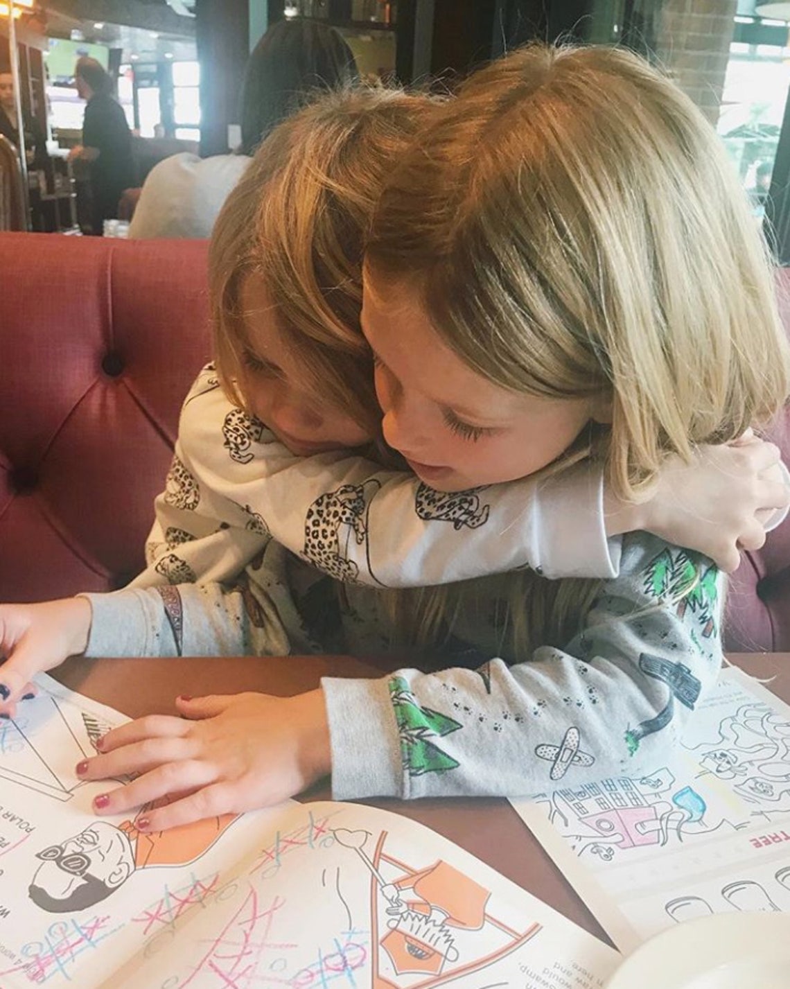 "#NationalSiblingDay" Jessica Simpon's kids Max and Ace.