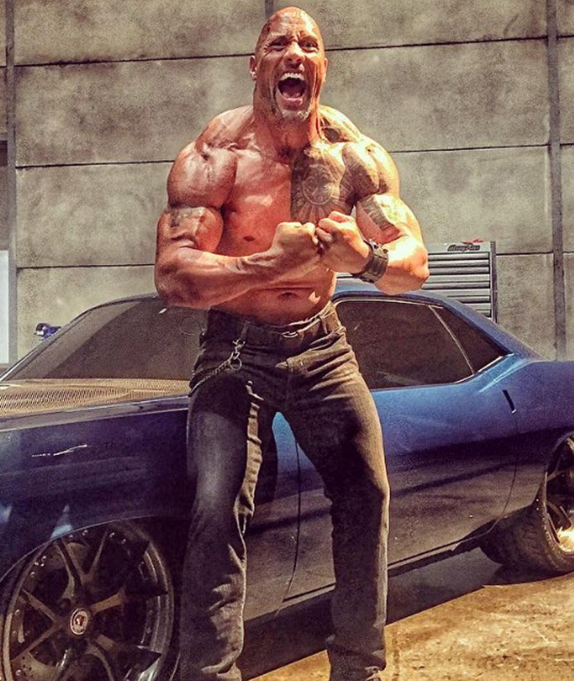 The Rock Puts His Fast & Furious 8 Costars on Blast as Candy Asses