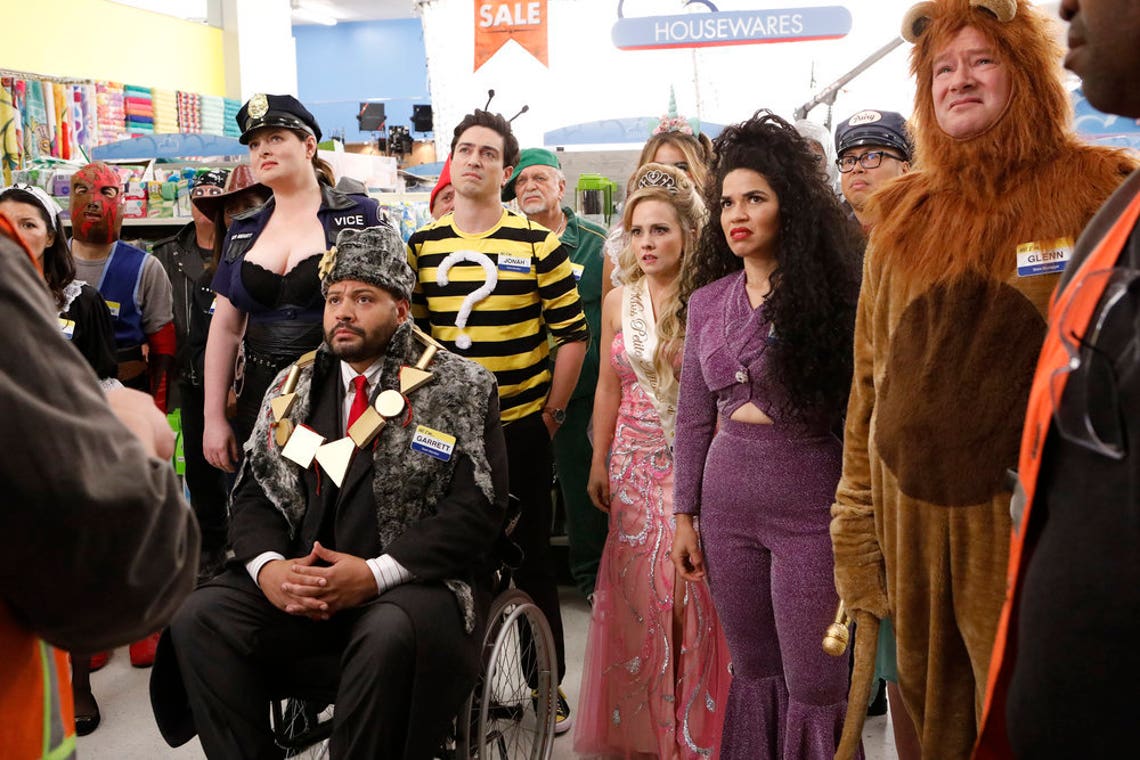 Image result for superstore halloween episode 2017 cheyenne