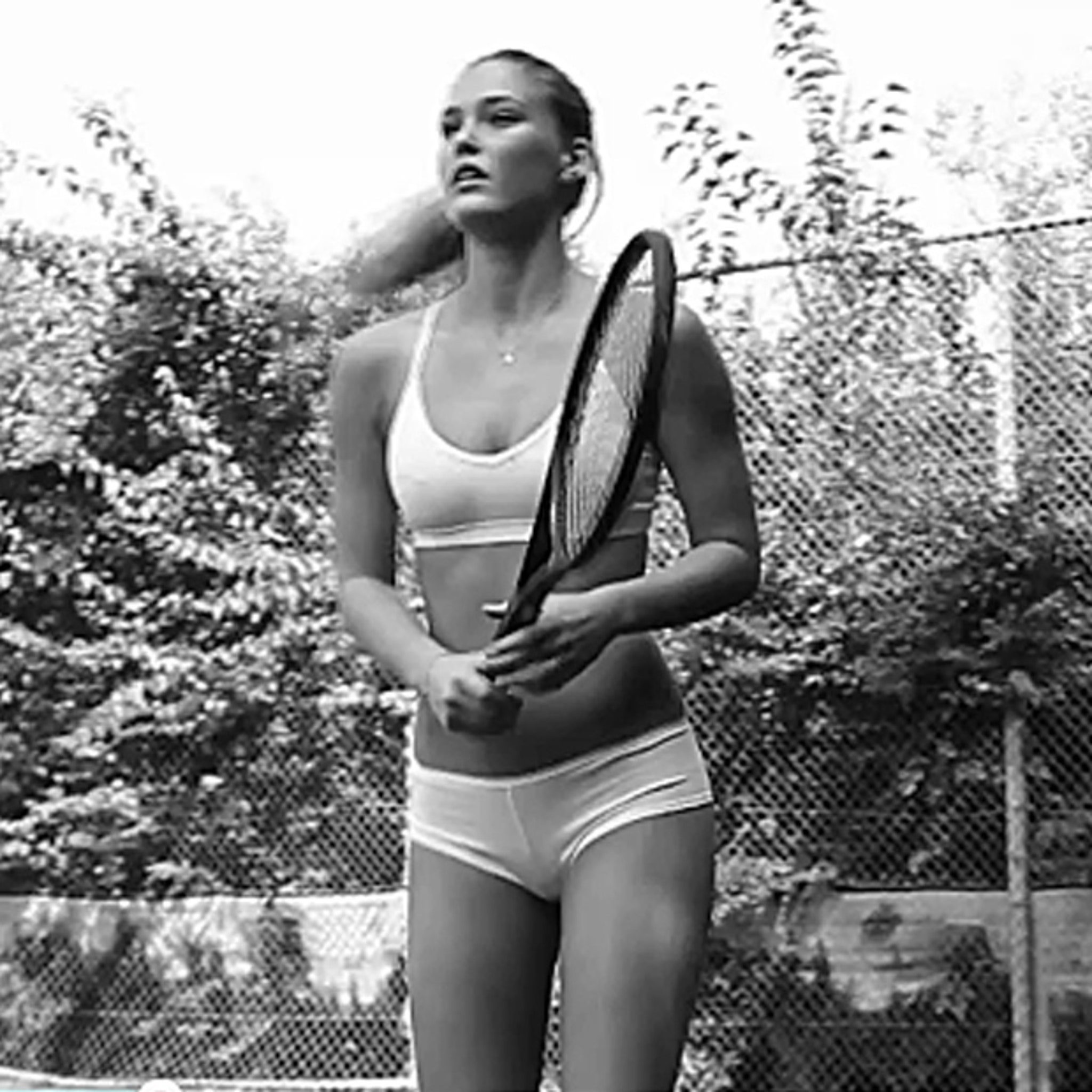 Bar Refaeli playing tennis in underwear - under.me Promo