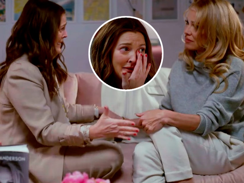 Drew Barrymore Breaks Down During Emotional Interview With Pamela Anderson