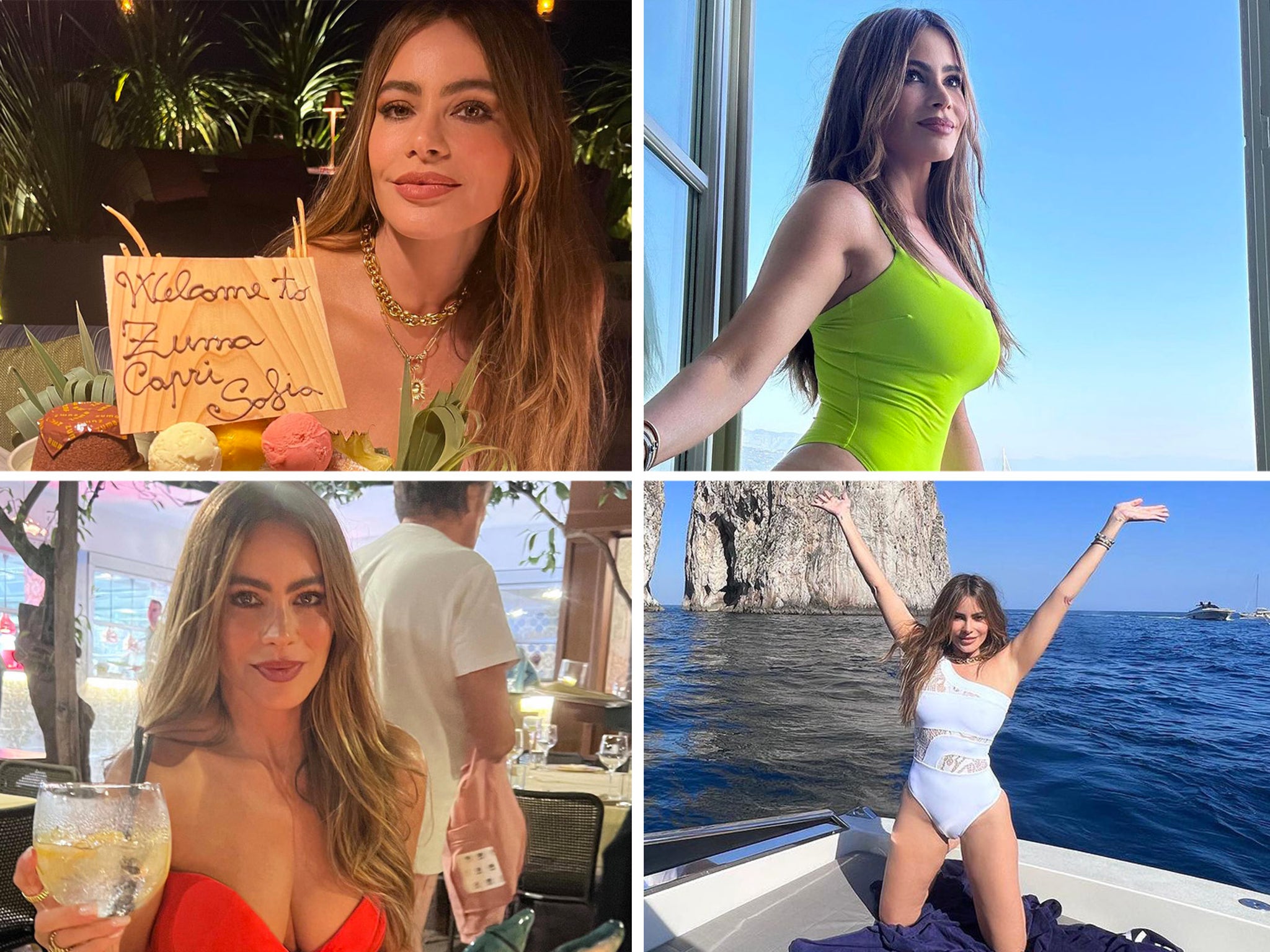 Beautiful Italy - Sofia Vergara in Capri, Italy 🔥