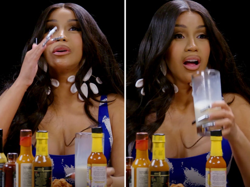 Cardi B Sweats During Hot Ones While Talking Aliens, Self-Censorship And FDR