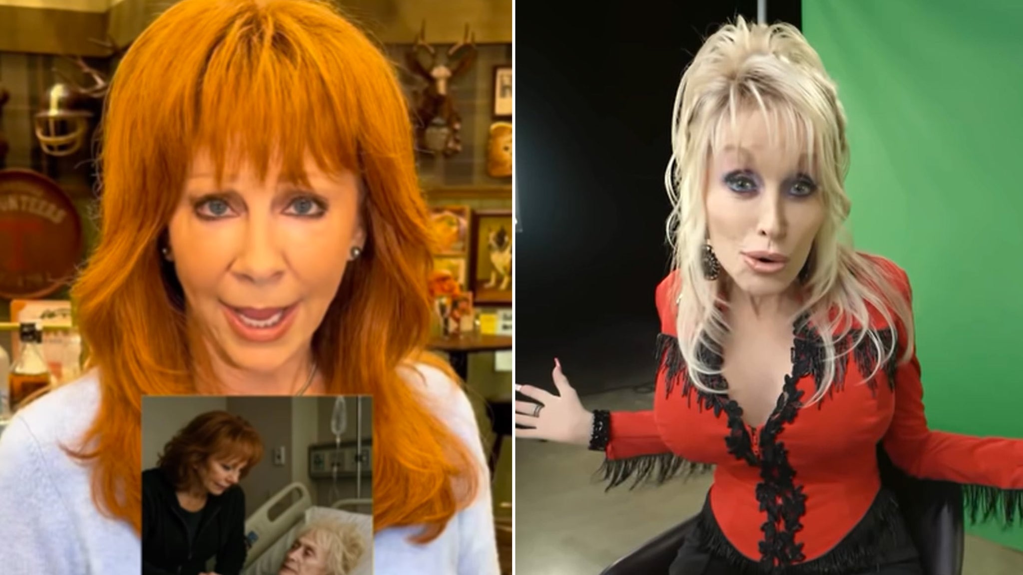 Reba McEntire Calls Out AI Dolly Parton Deathbed Hoax, Sends Love & Prayers
