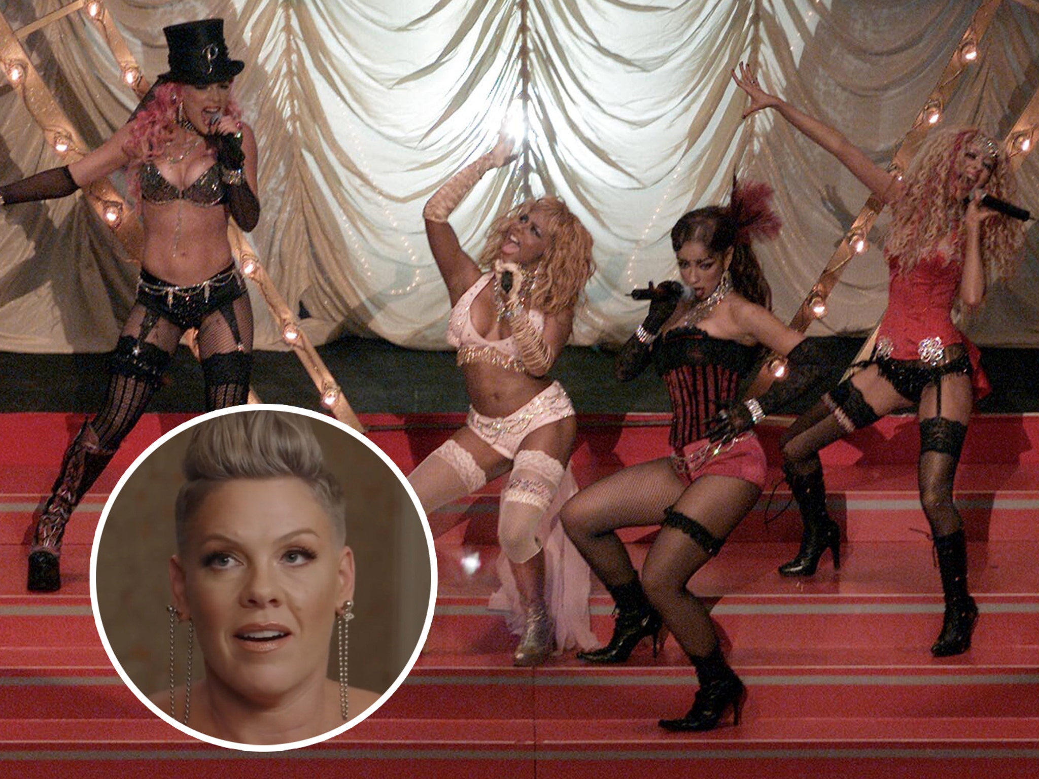 Pink Denies Shading Christina Aguilera with Lady Marmalade Comments