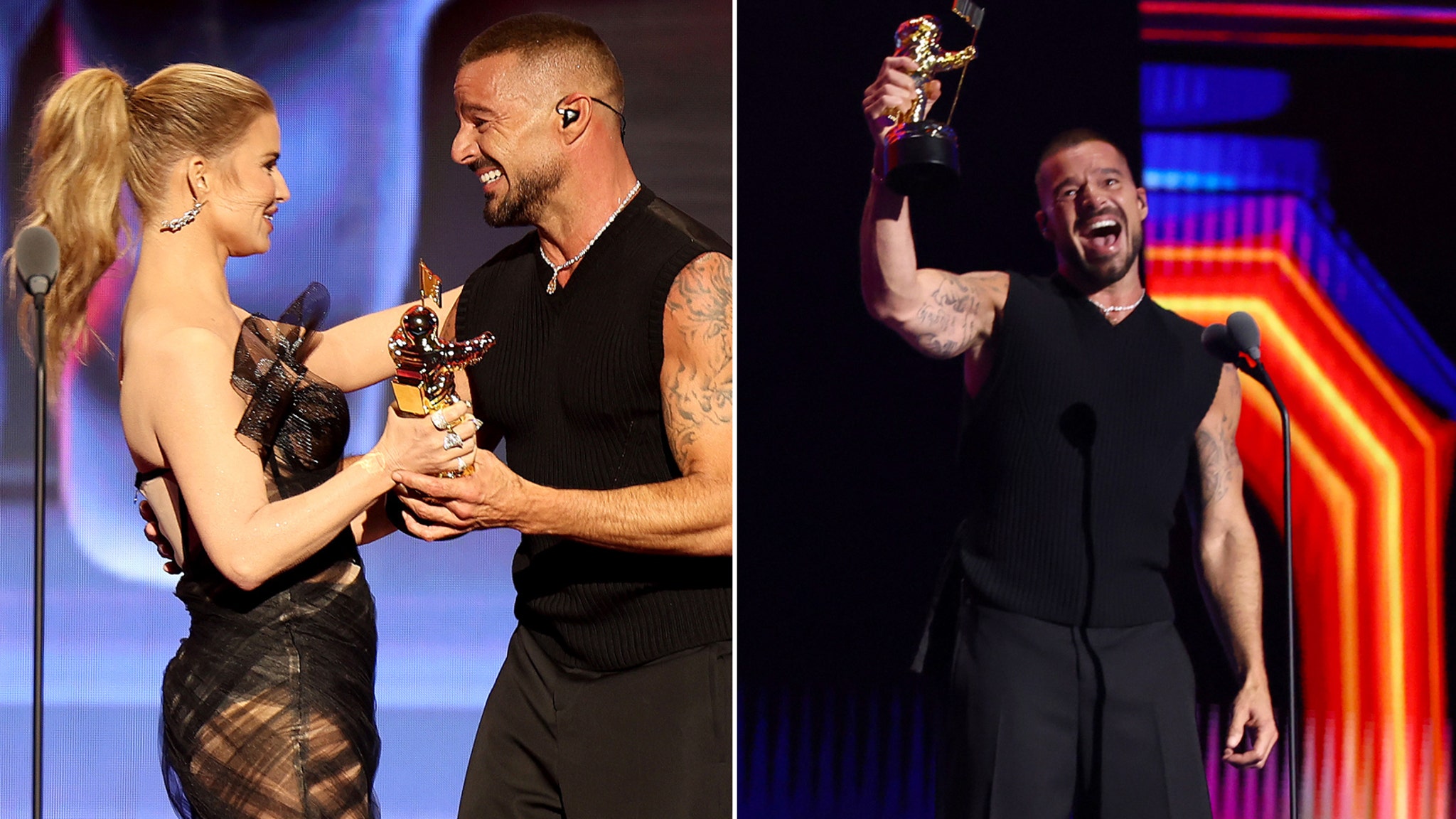 Ricky Martin Dedicates First Ever Latin Icon Award to His Kids at VMAs
