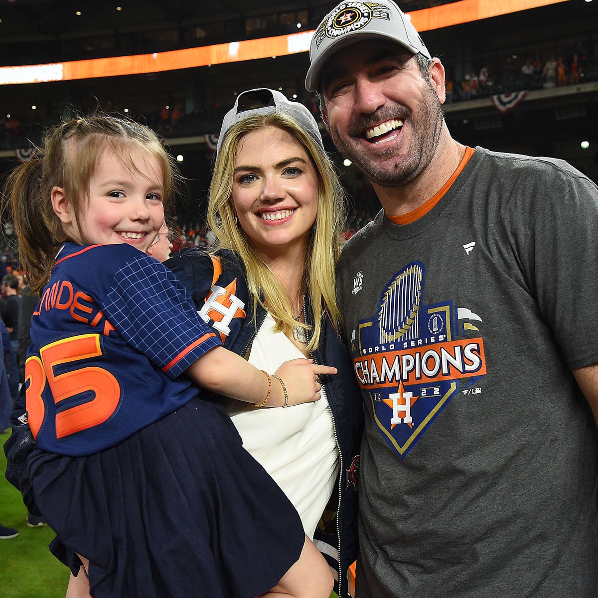 Kate Upton and Justin Verlander Celebrate World Series Win With Daughter