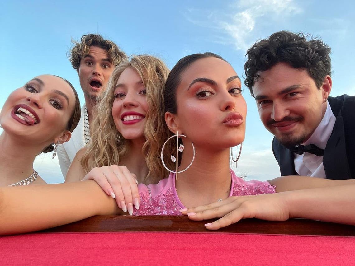 Sydney Sweeney and Maude Apatow at the 2023 Venice Film Festival