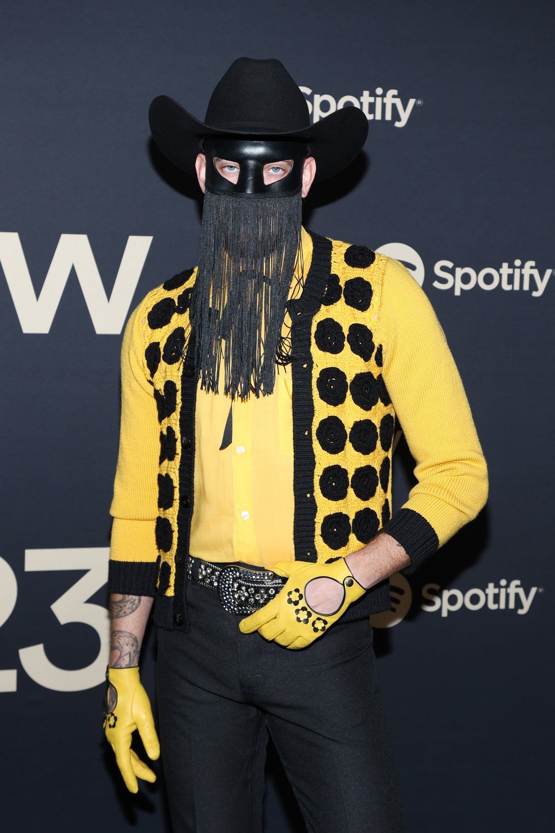 Orville Peck attends the 2023 Spotify Best New Artist Party at Pacific Design Center on February 2, 2023 in West Hollywood, California.