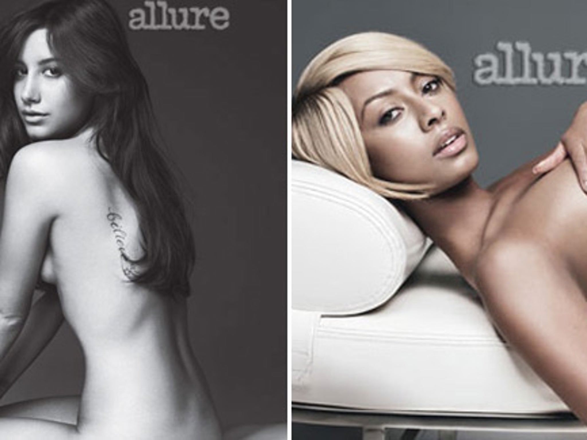 Sex Dog Ashley Tisdale Porn - Ashley Tisdale, Keri Hilson and More Get Naked for Allure!