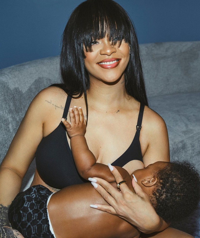 Rihanna Breastfeeds Son RZA In Maternity Underwear Ad For Savage X