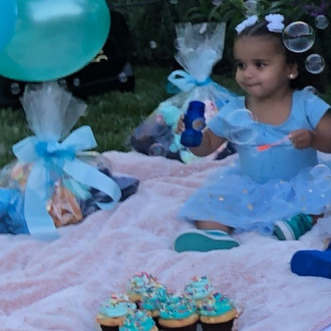 "Happy 2nd Birthday to my beautiful granddaughter Dream!!!! You have brought such joy into our lives and I love you so dearly... what a special blessing you are my precious girl.. I LOVE YOU 🎀🎀🎀💞💕💝💖💗💓💘May you always have bubbles!! 💙💙💙 #happybirthdaydream #dreamgirl #dreamy" Kris Jenner