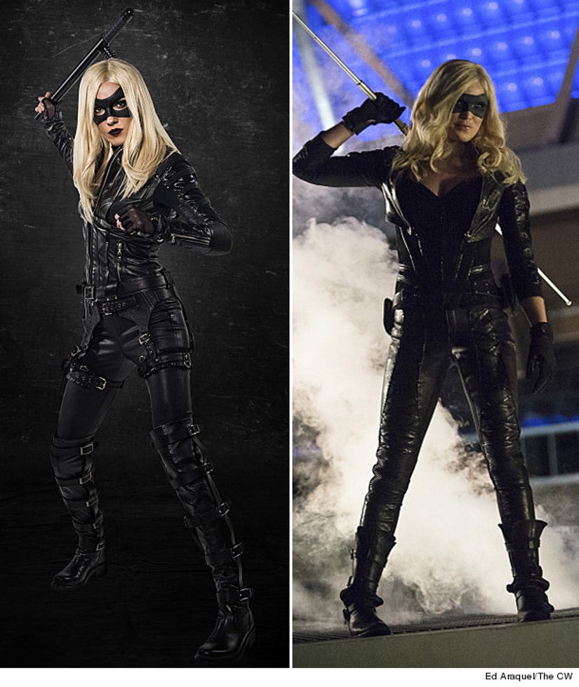 Katie Cassidy Suits Up As Black Canary In New Arrow Photos 0354