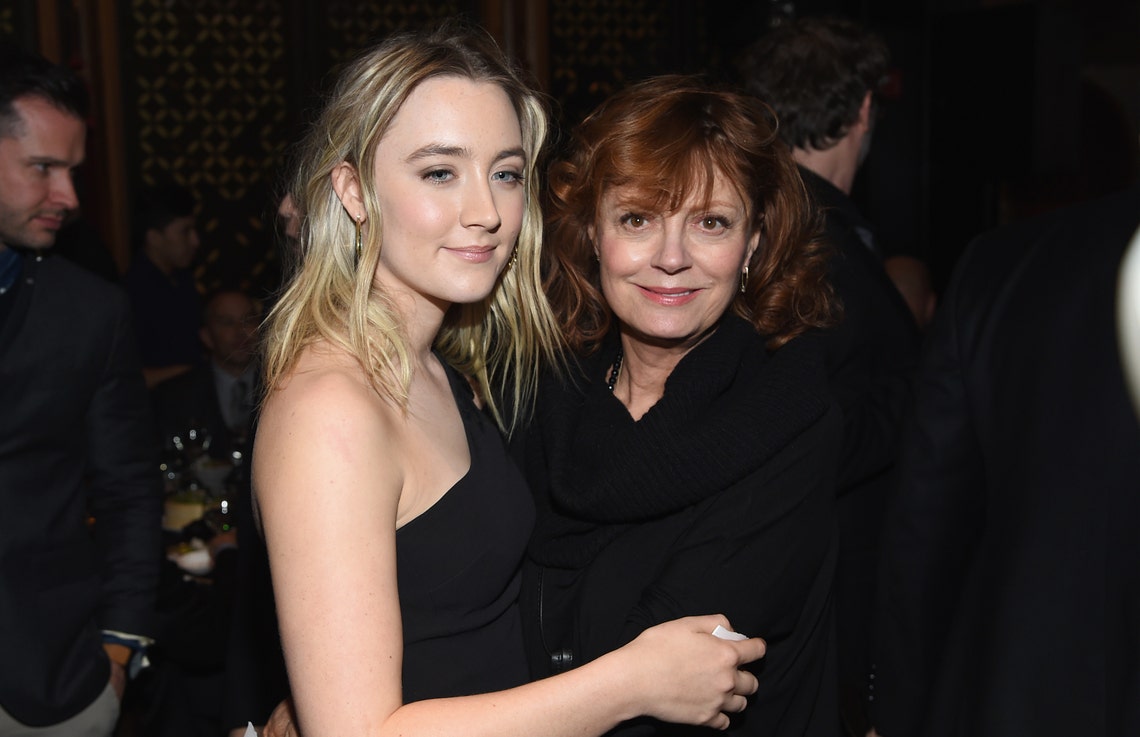 Saoirse Ronan and Susan Sarandon attend the 2015 New York Film Critics Circle Awards at TAO Downtown in New York City (January 4, 2016).