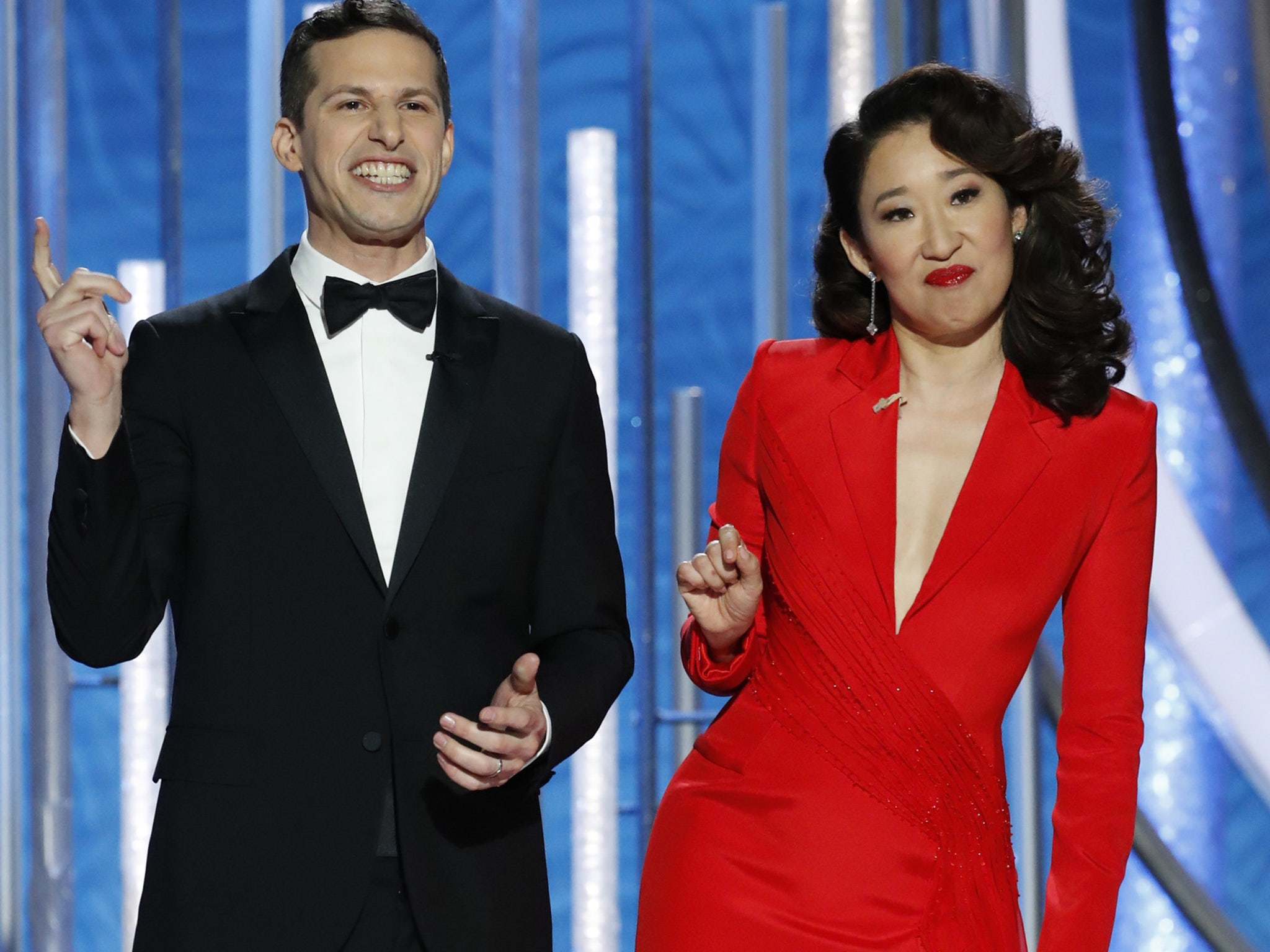 Golden Globes 2019: All the Best Jokes from Andy Samberg and Sandra Oh