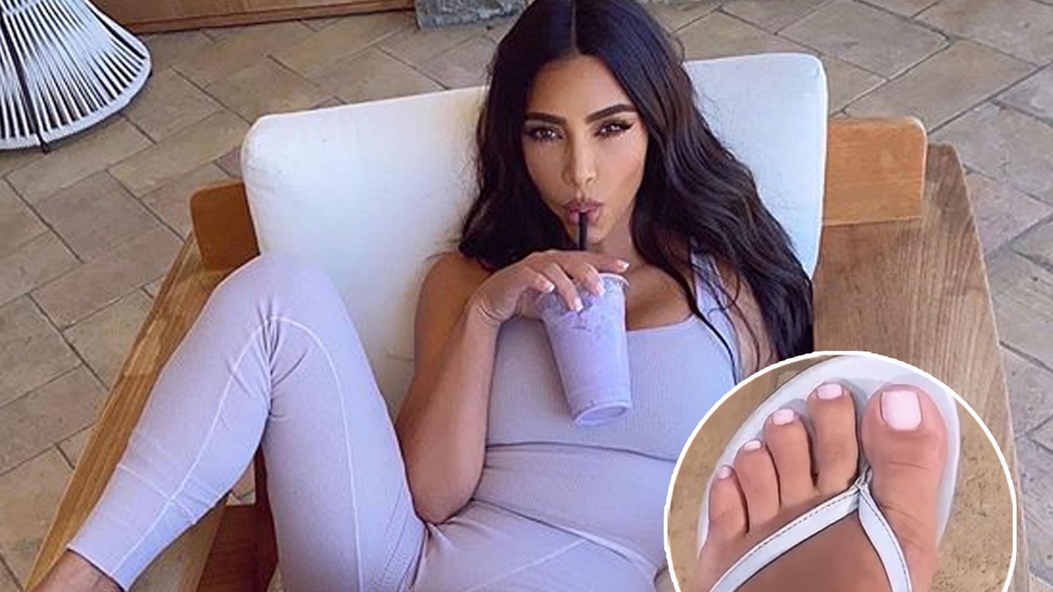 Kim Kardashian Addresses Conspiracy Theory About Her Feet