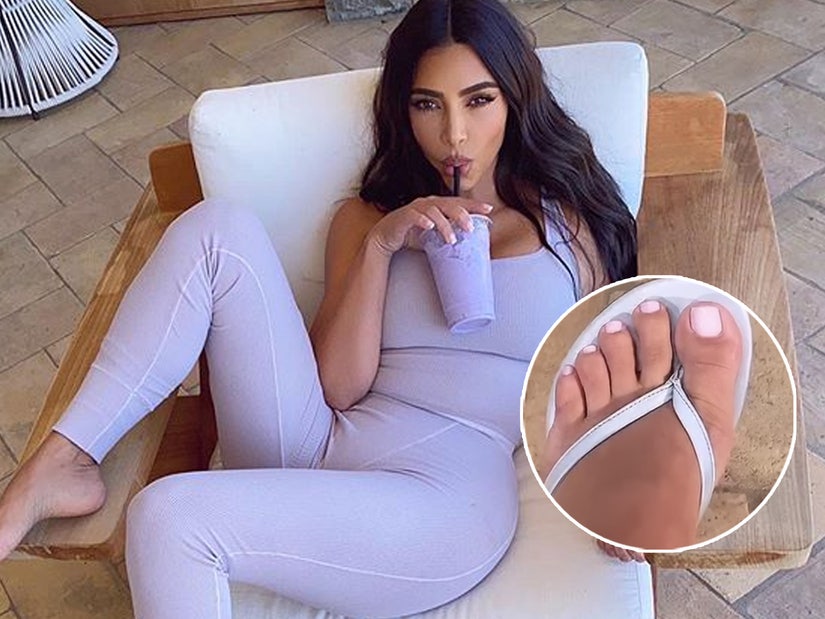 Kim Kardashian Addresses Conspiracy Theory About Her Feet