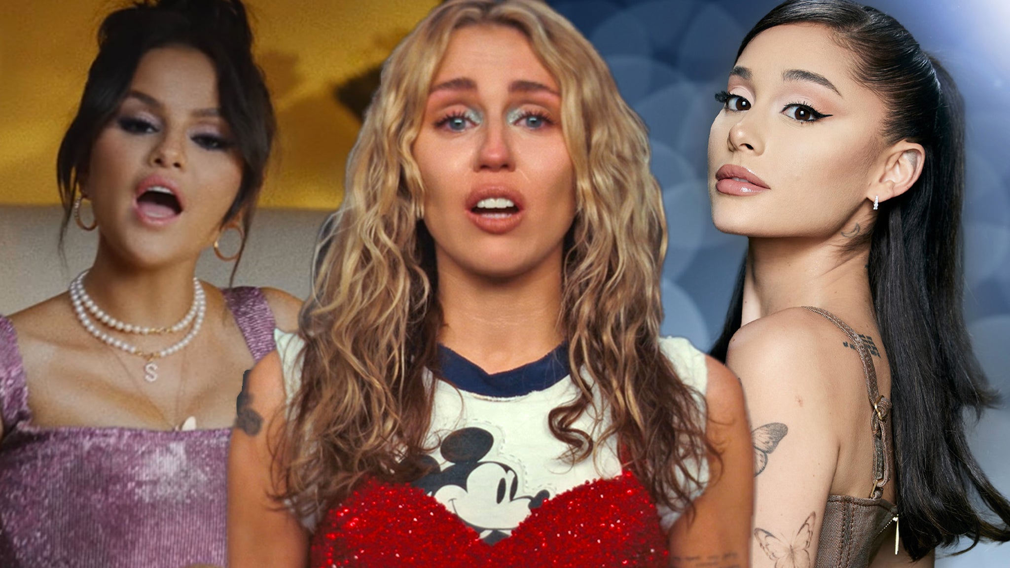 Miley Cyrus, Selena Gomez, Ariana Grande All Release Music — Watch New Videos Now!