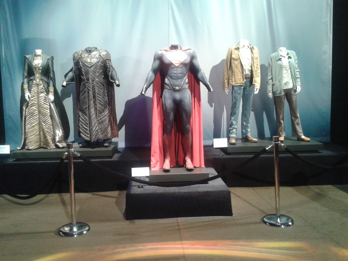 Hollywood Movie Costumes and Props: Man of Steel movie costumes on  display