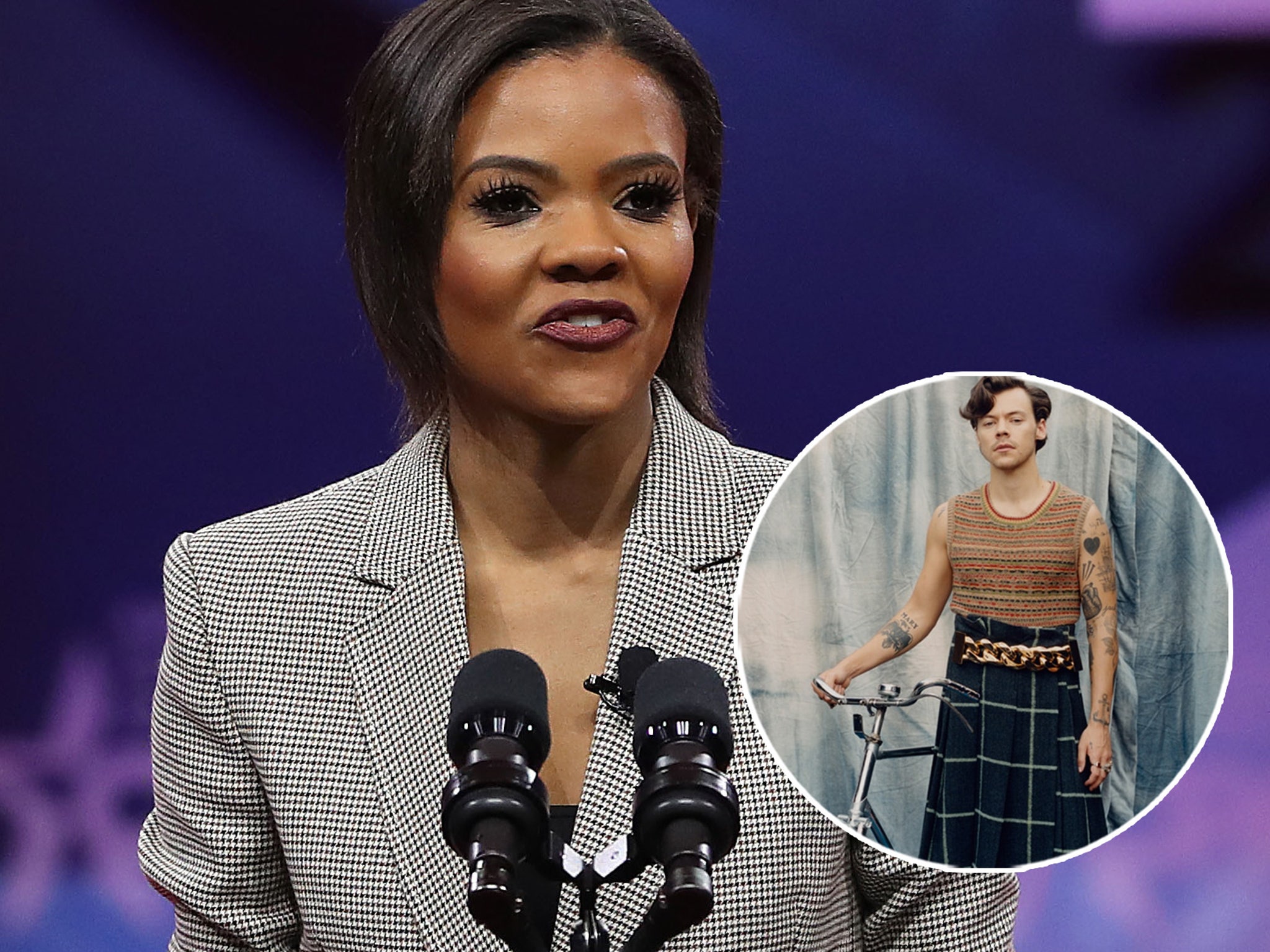 Candace Owens slammed for shaming Harry Styles Vogue cover - Los Angeles  Times