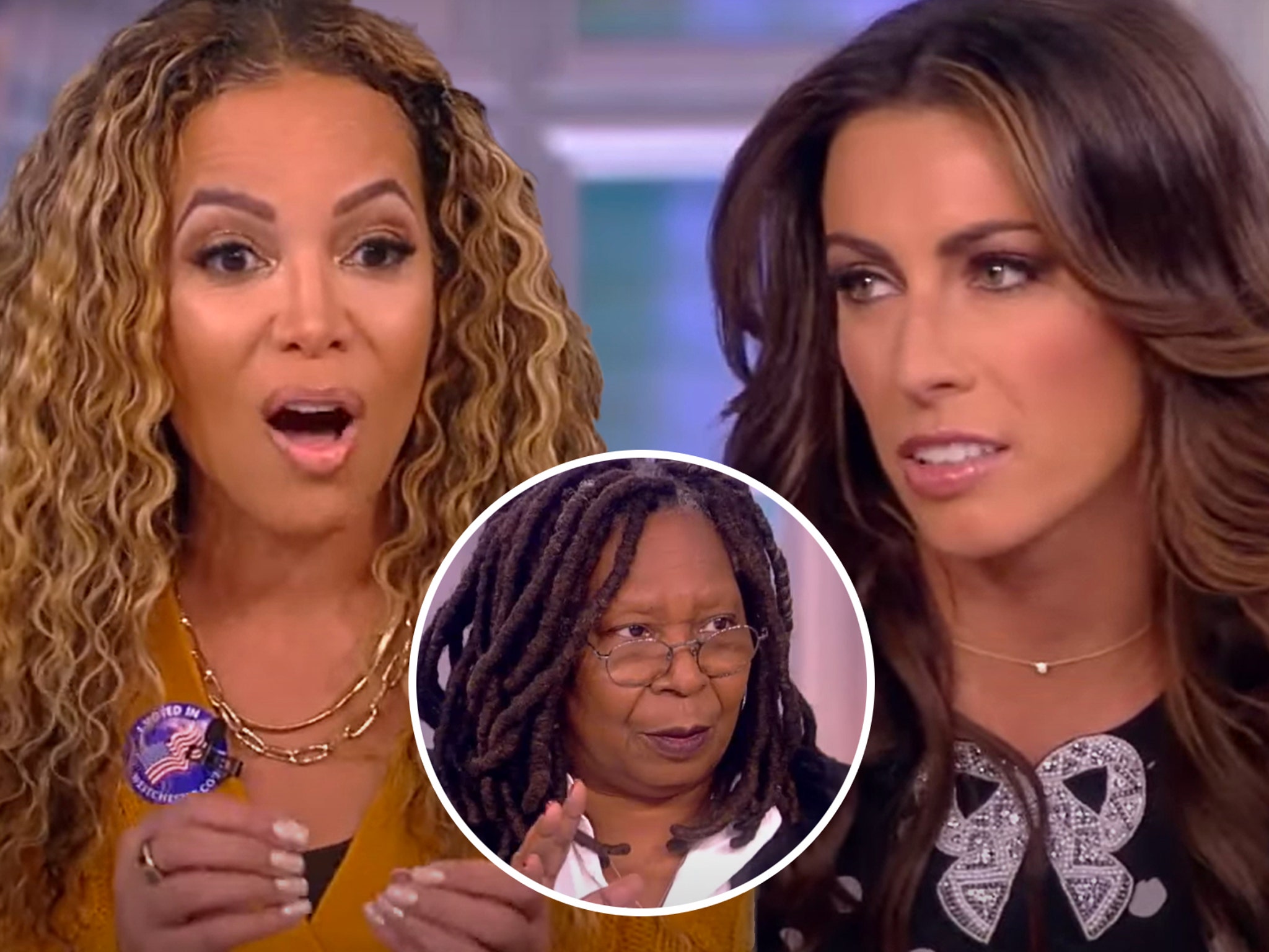 The View: Whoopi Goldberg Intervenes After Sunny Hostin and Alyssa Farrah  Griffin Get Into Heated Spat