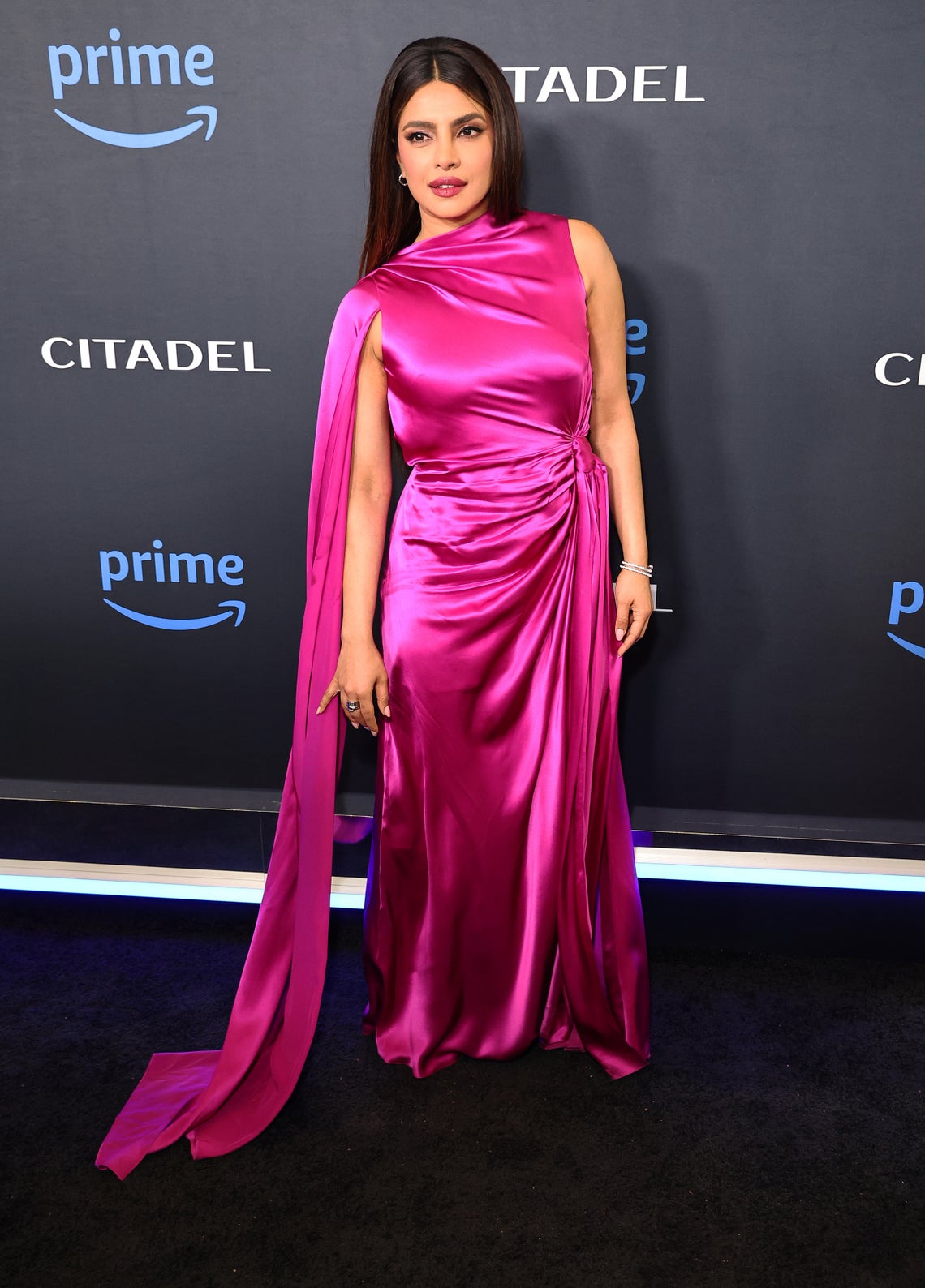 Priyanka Chopra Jonas attends the Los Angeles red carpet and fan screening for Prime Video's "Citadel" on April 25, 2023 in Los Angeles, California.