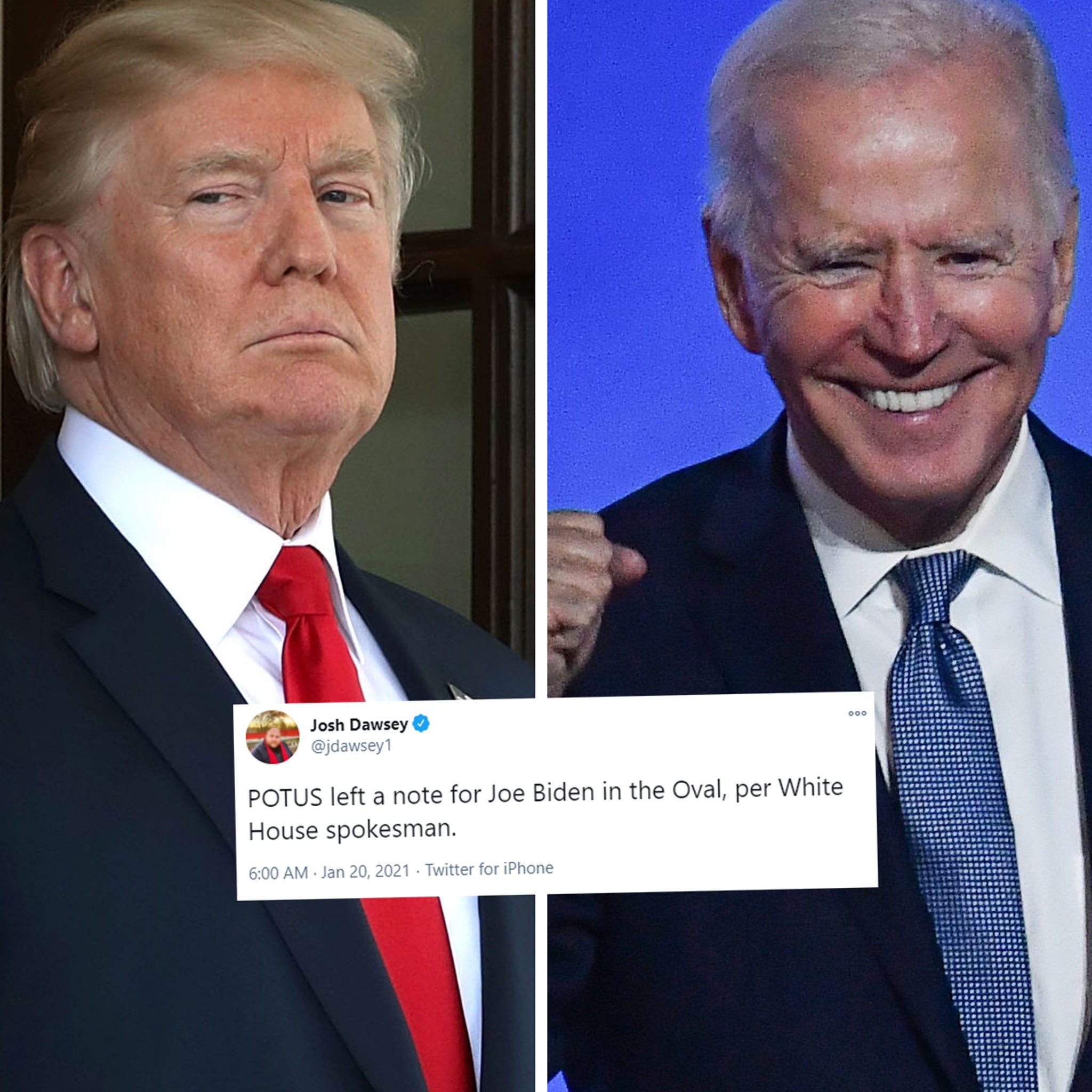 Sæson Formode mock Trump's White House Note for Biden Gets the Meme Treatment