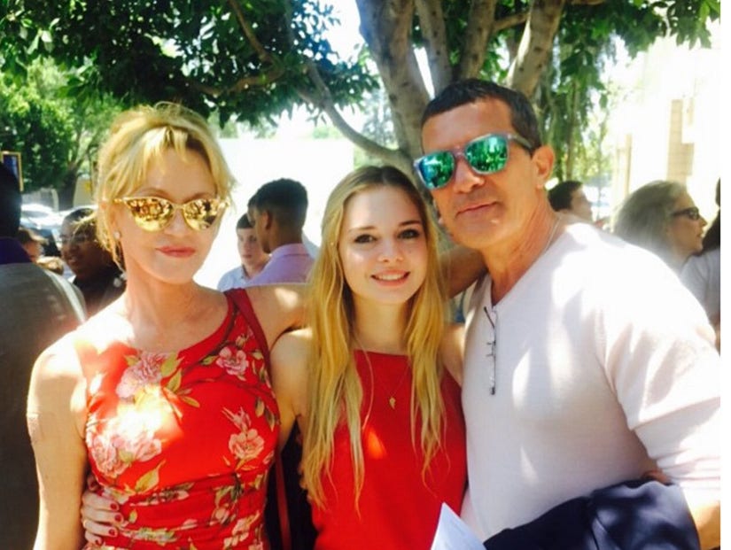 Antonio Banderas Brings Gorgeous Daughter Stella To The 33 Premiere Party