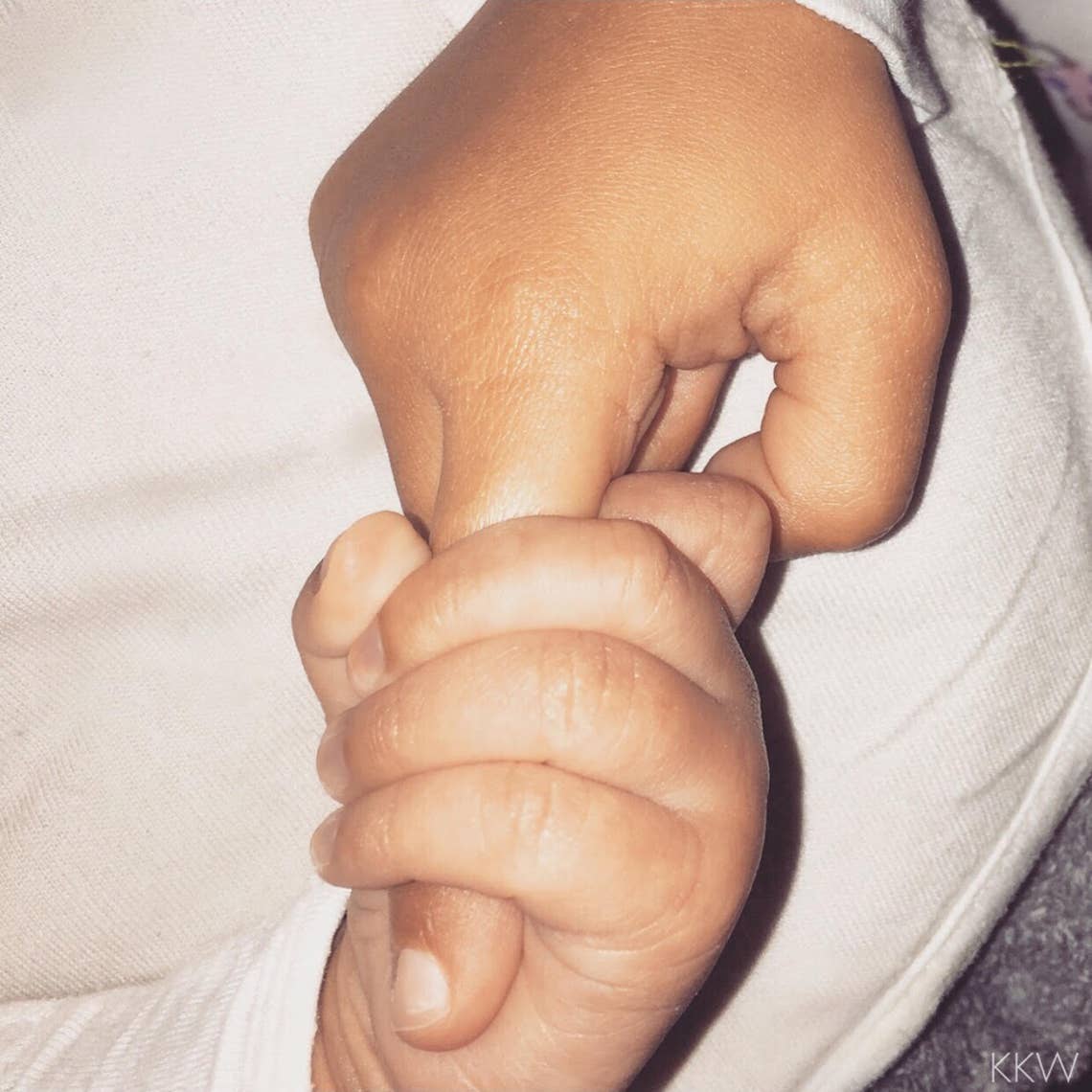 Ã¢'¬ÅShe said, 'He's my best friend,'" Kim Kardashian captioned this closeup pic of North and Saint West holding hands (January 2, 2016).