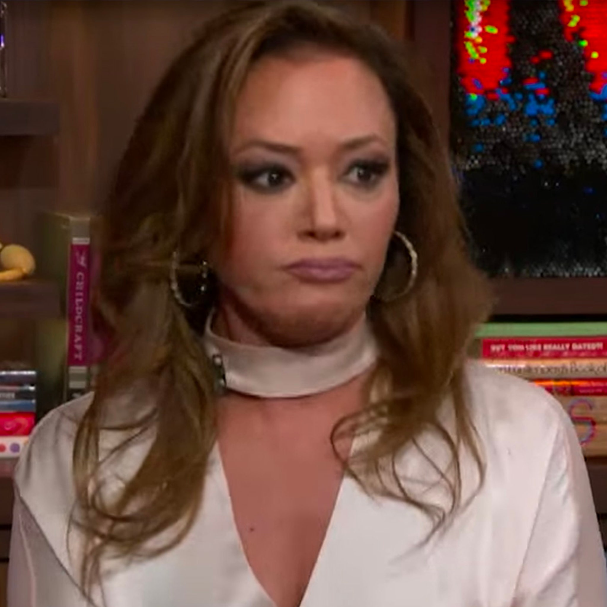 Leah Remini Shocks With Marc Anthony & J. Lo Kiss Details, Scolds 50 Cent  for Butt Play