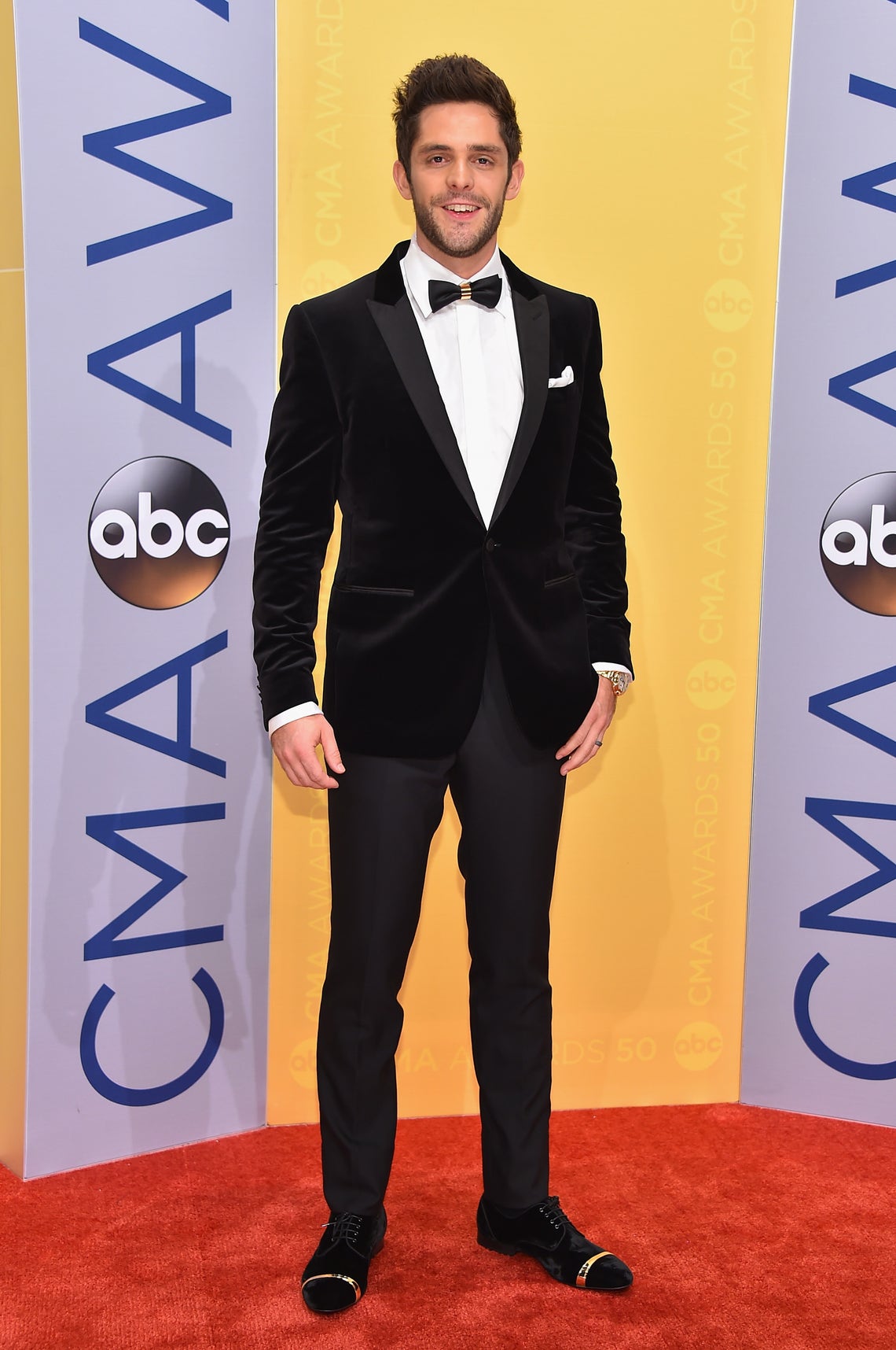 Thomas Rhett attends the 50th annual CMA Awards at the Bridgestone Arena in Nashville, Tennessee (November 2, 2016).