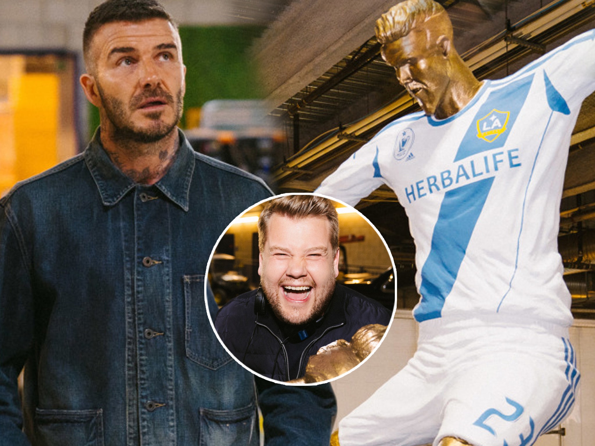 David Beckham statue unveiled by LA Galaxy