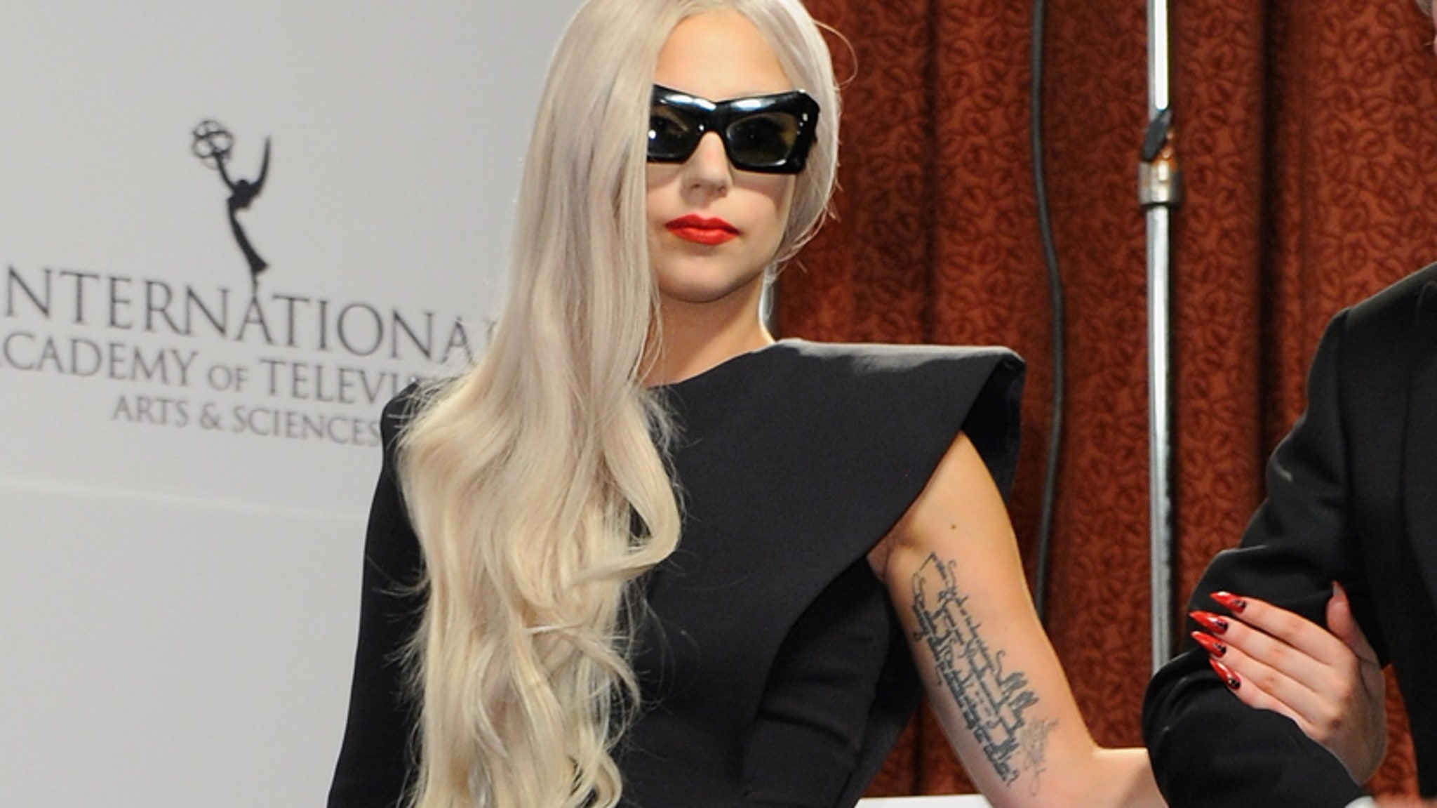 Whoa Lady Gaga Nearly Flashes All In Daring Dress