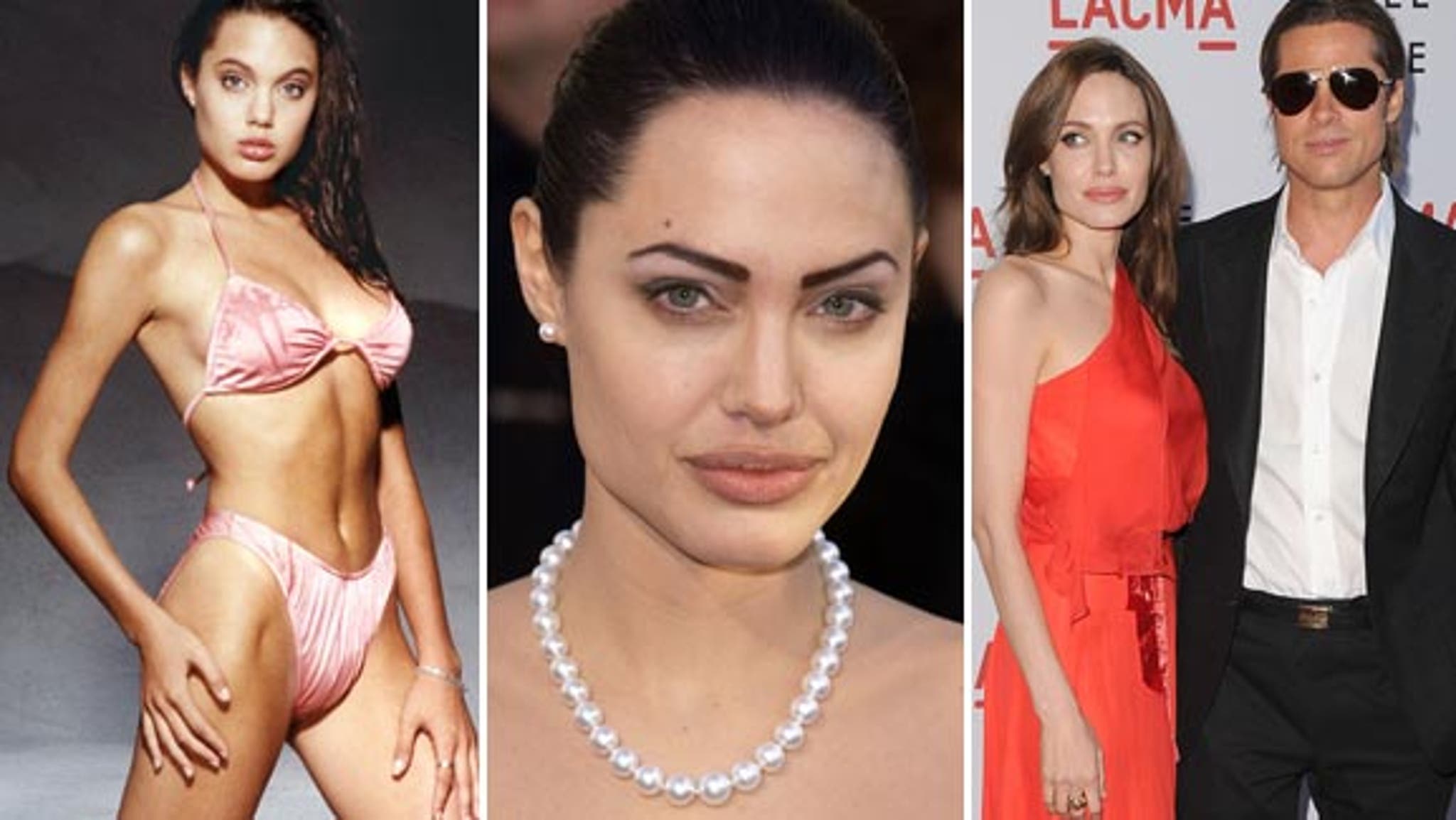 Анджелина Джоли до пластики груди