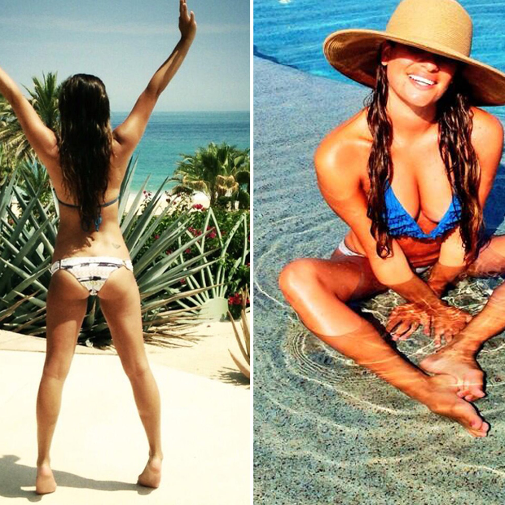 Lea Michele Tweets Bikini Butt Pic See the Sexy Shot