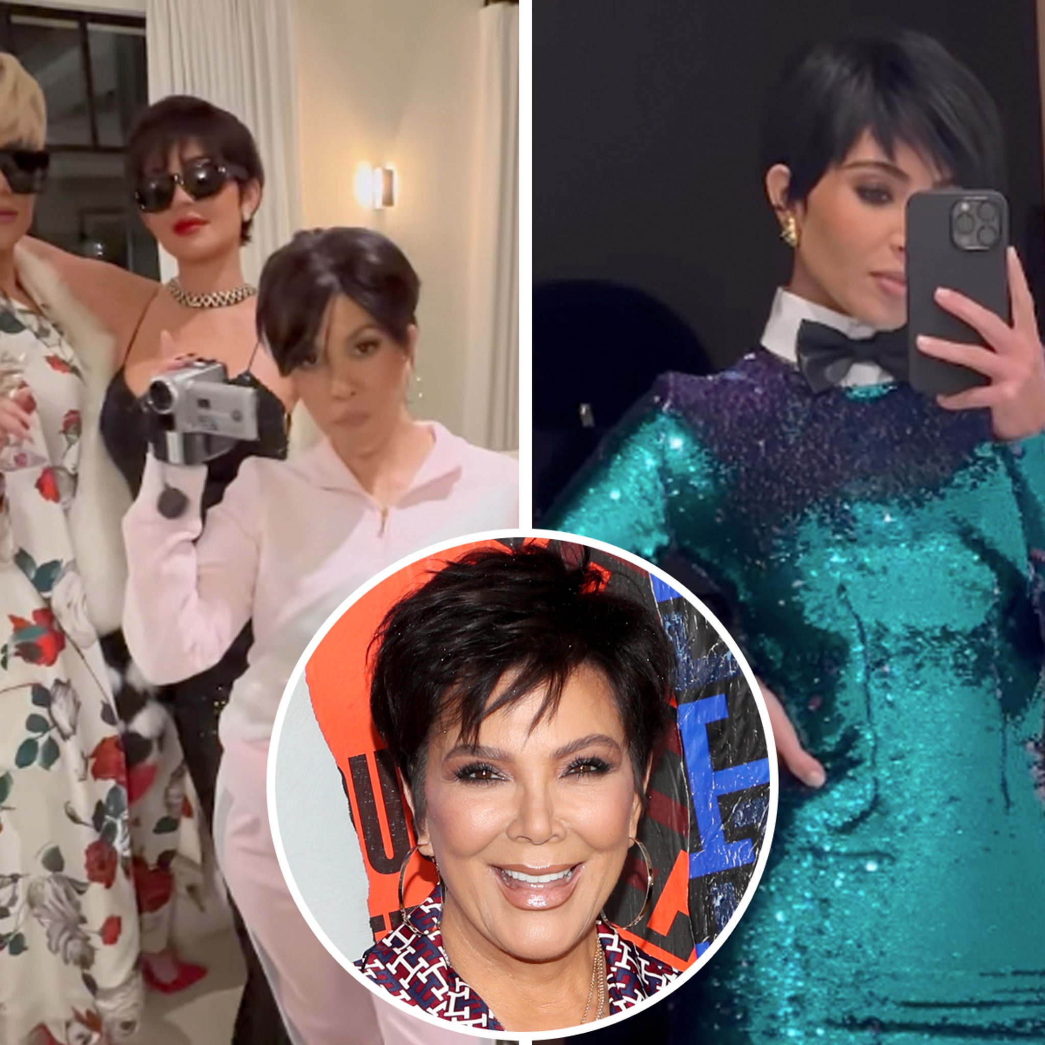 Kardashian-Jenner Family and Friends Dressed Up As Kris Jenner For Birthday  Celebration