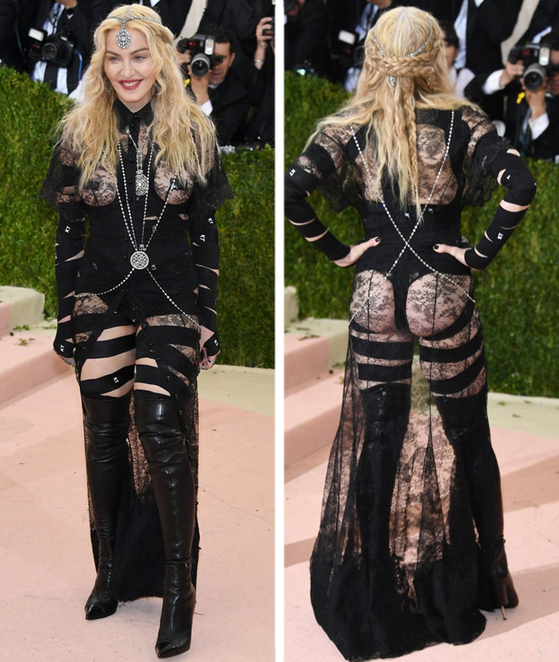 Madonna Shows Off Her Butt at the Met Gala