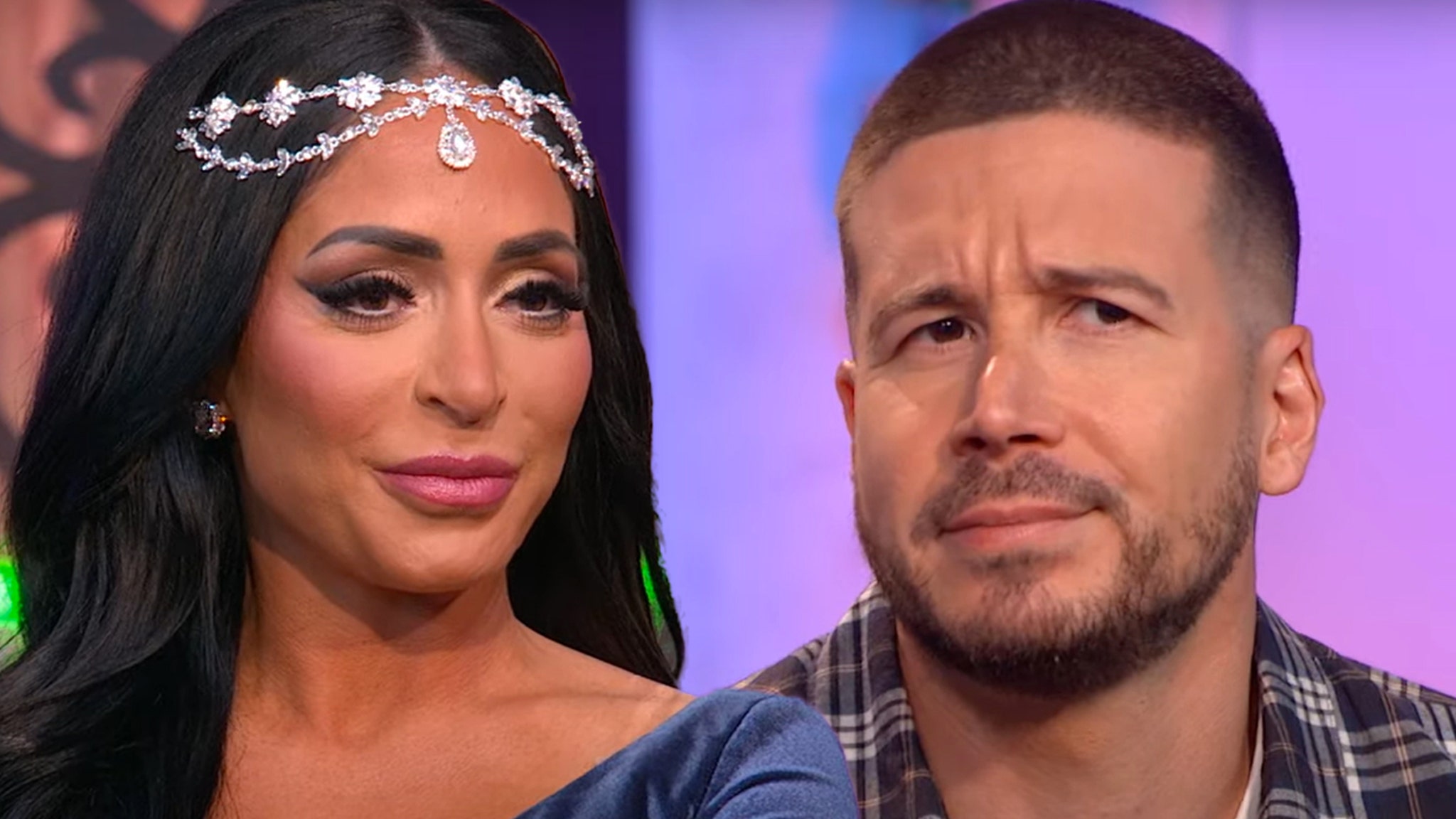 Angelina Calls Out Vinny for Putting on a 'Front' with Jersey Shore Costars About His Feelings for Her