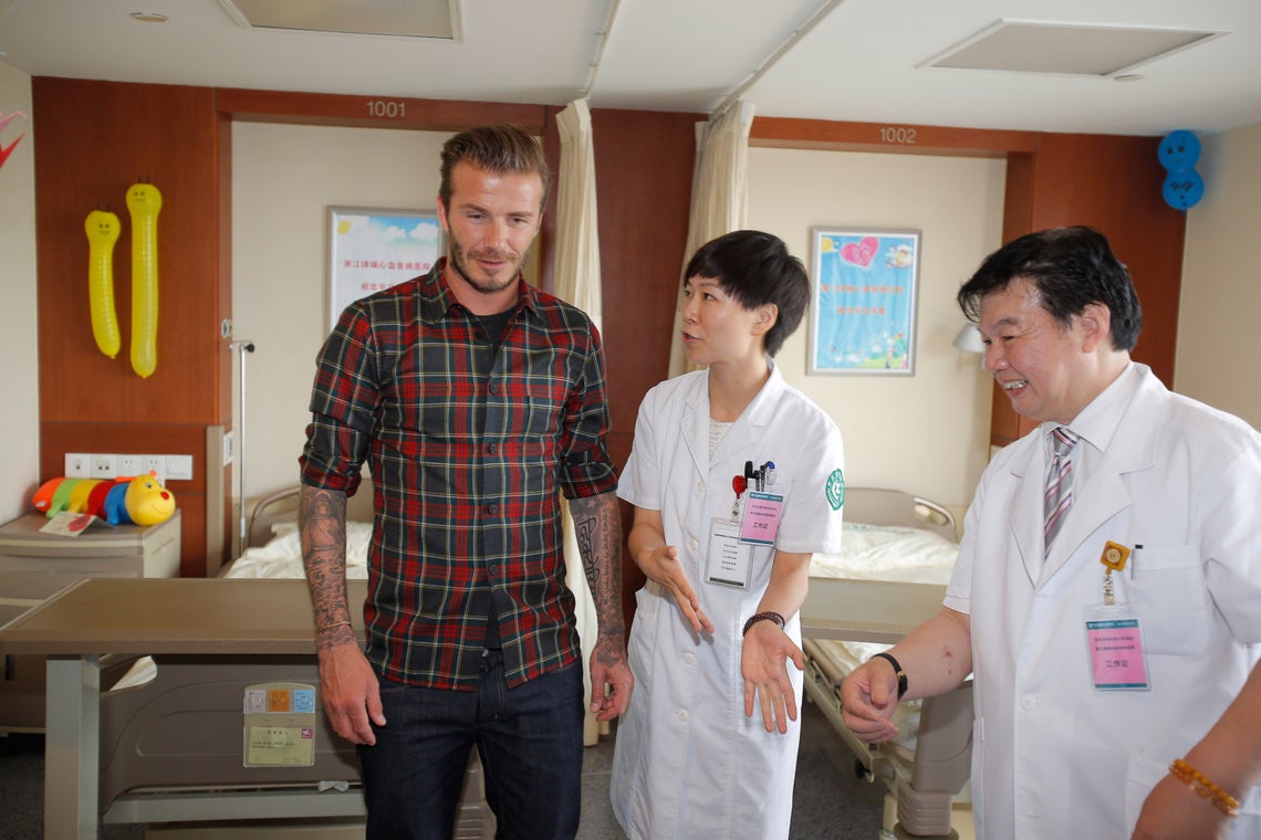 David Beckham's Children's Hospital Visit