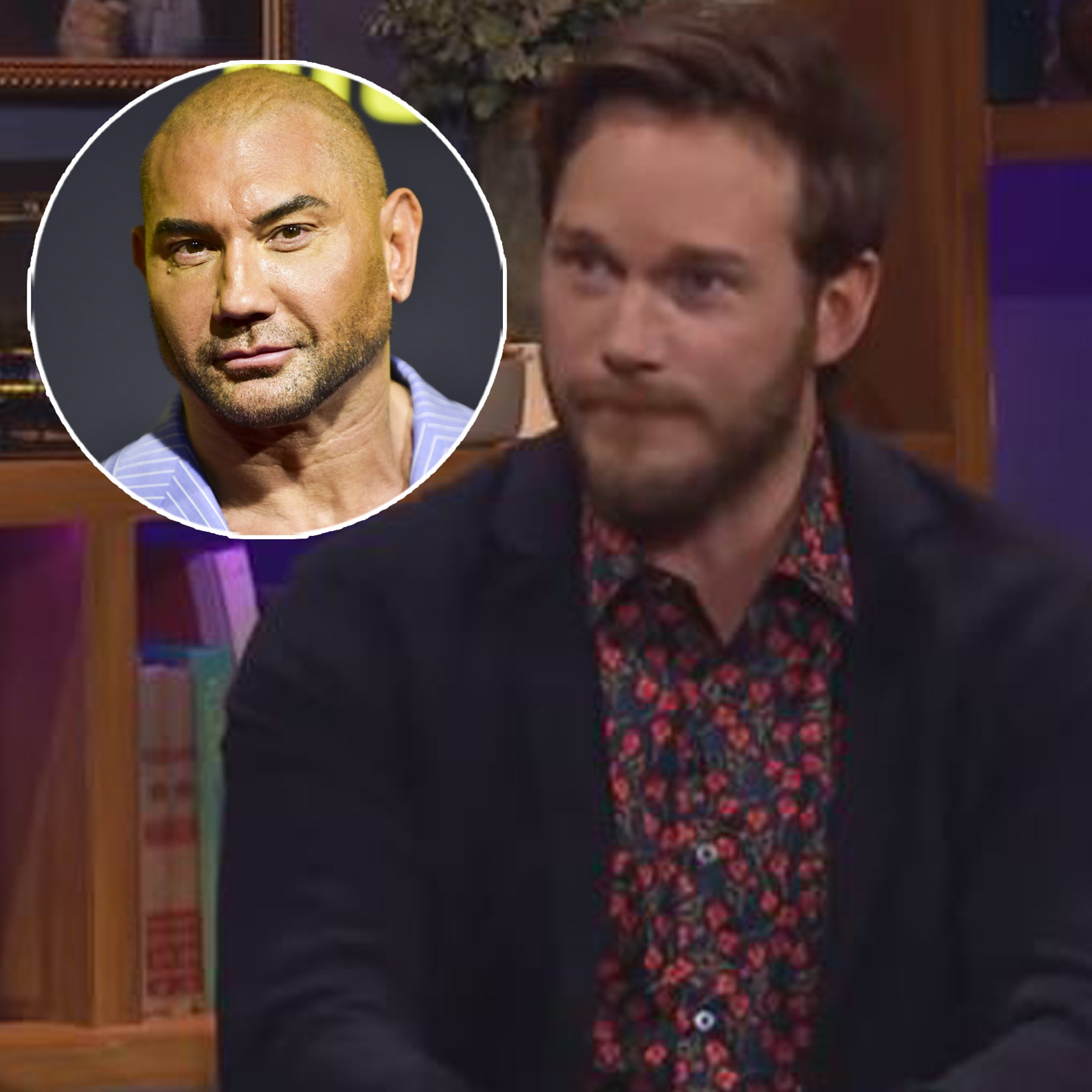 Chris Pratt Says He Challenged Dave Bautista to Wrestle Him While Blacked  Out on Ambien