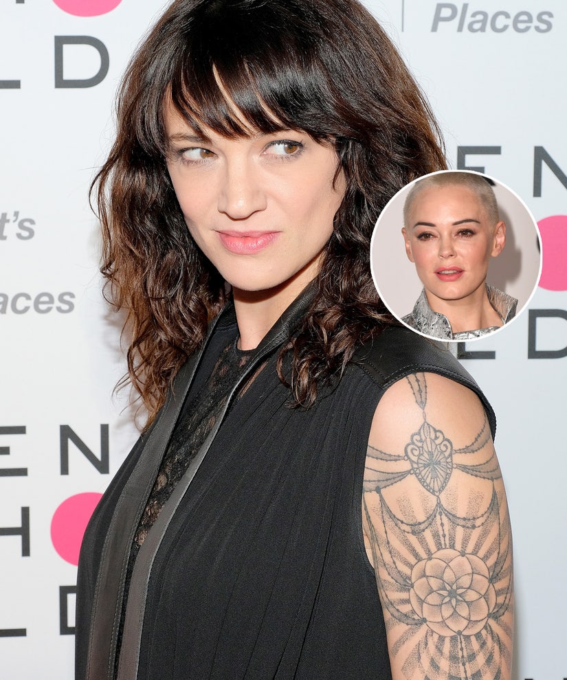 Asia Argento Gets 'Vendetta' Tattoo, Says 'Bye Bye' Ros...