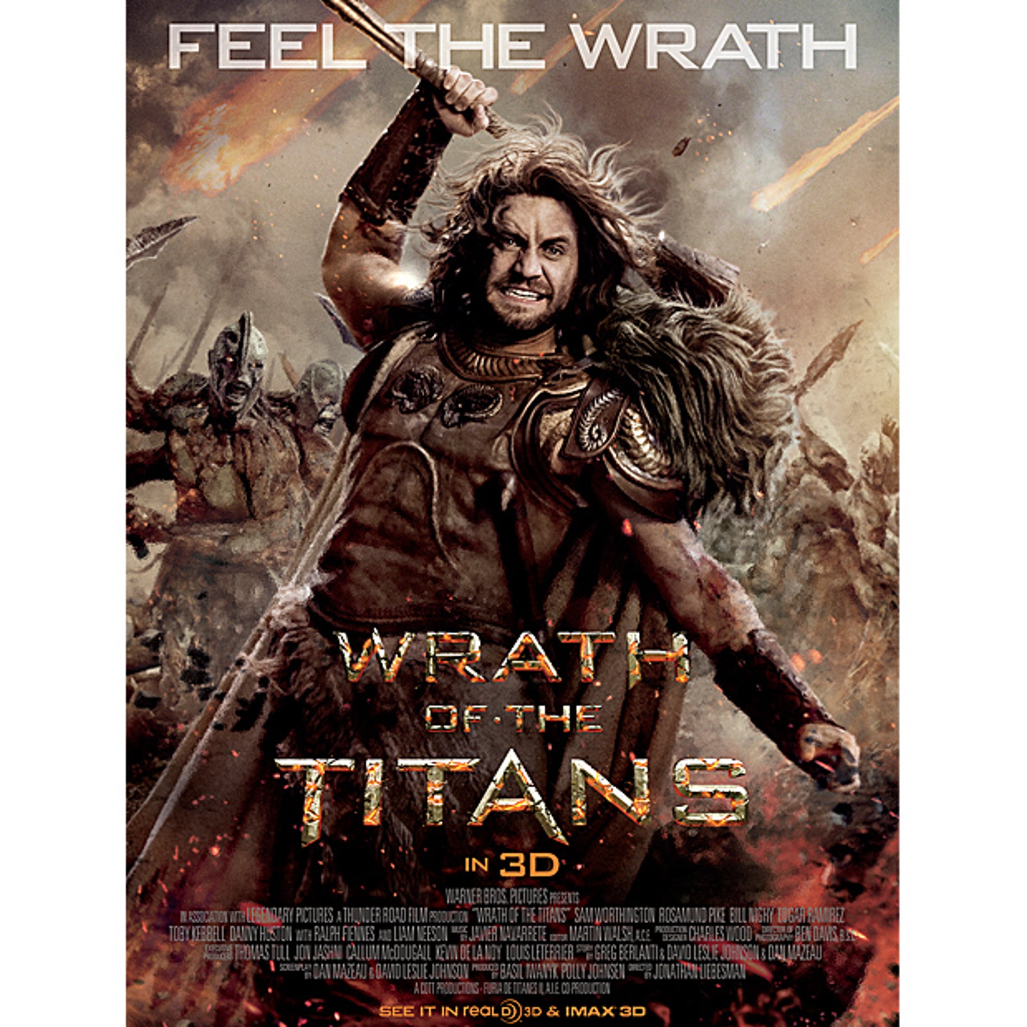 Wrath of the Titans' Stars Sam Worthington, Liam Neeson Step Out